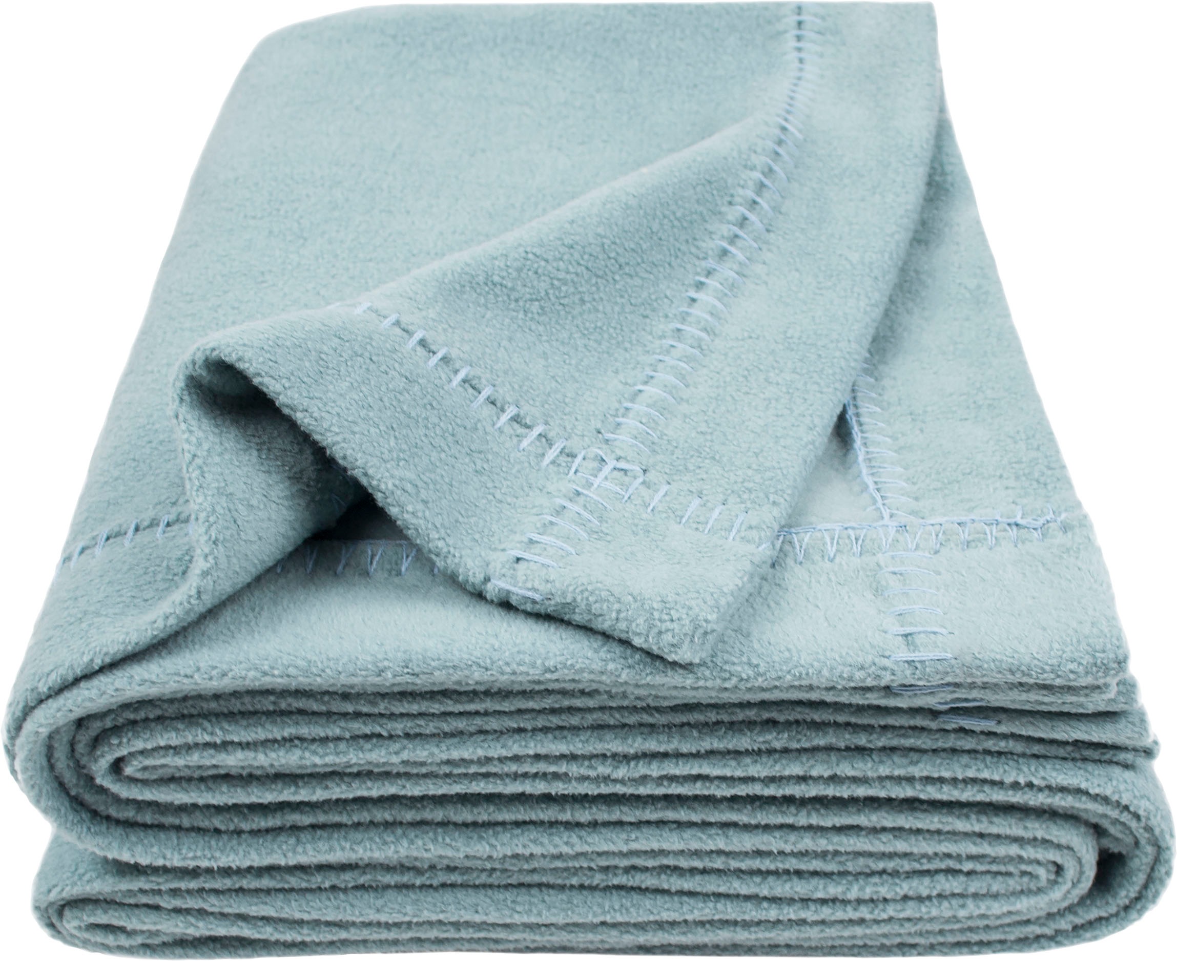 Image of zoeppritz Wohndecke »Soft-Greeny«, mit breitem Umschlag, Kuscheldecke bei Ackermann Versand Schweiz