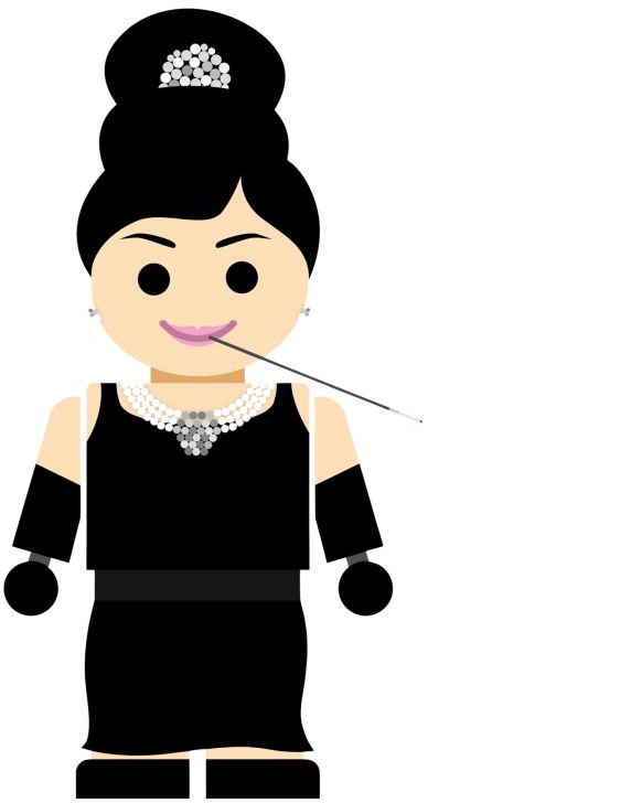 Image of Wall-Art Wandtattoo »Spielfigur Audrey Hepburn«, (1 St.) bei Ackermann Versand Schweiz