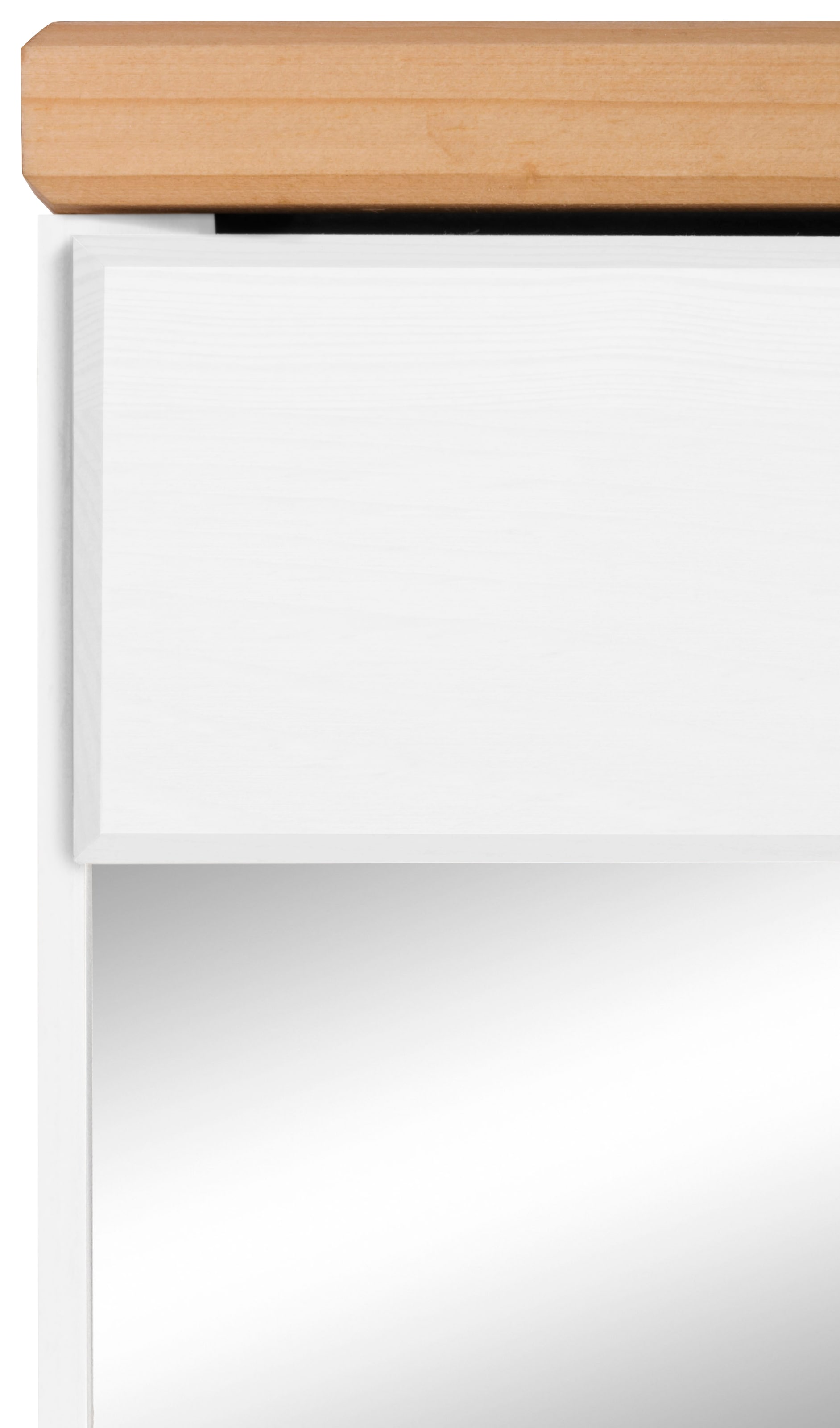 Home affaire Spiegelschrank »JOSIE« Breite 60 cm, aus Massivholz, verstellbarer Einlegeboden, Metallgriffe