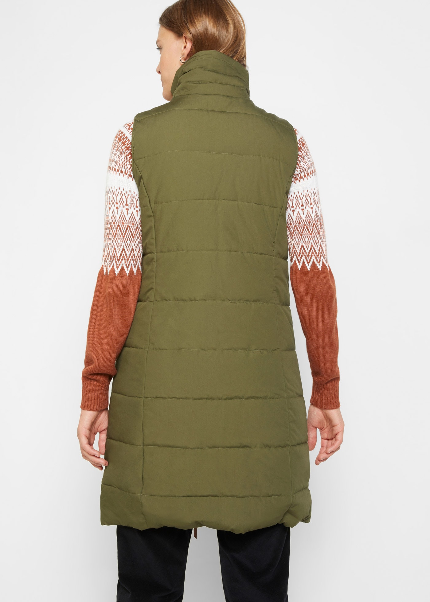 bonprix Gilet long Longweste mit Stehkragen