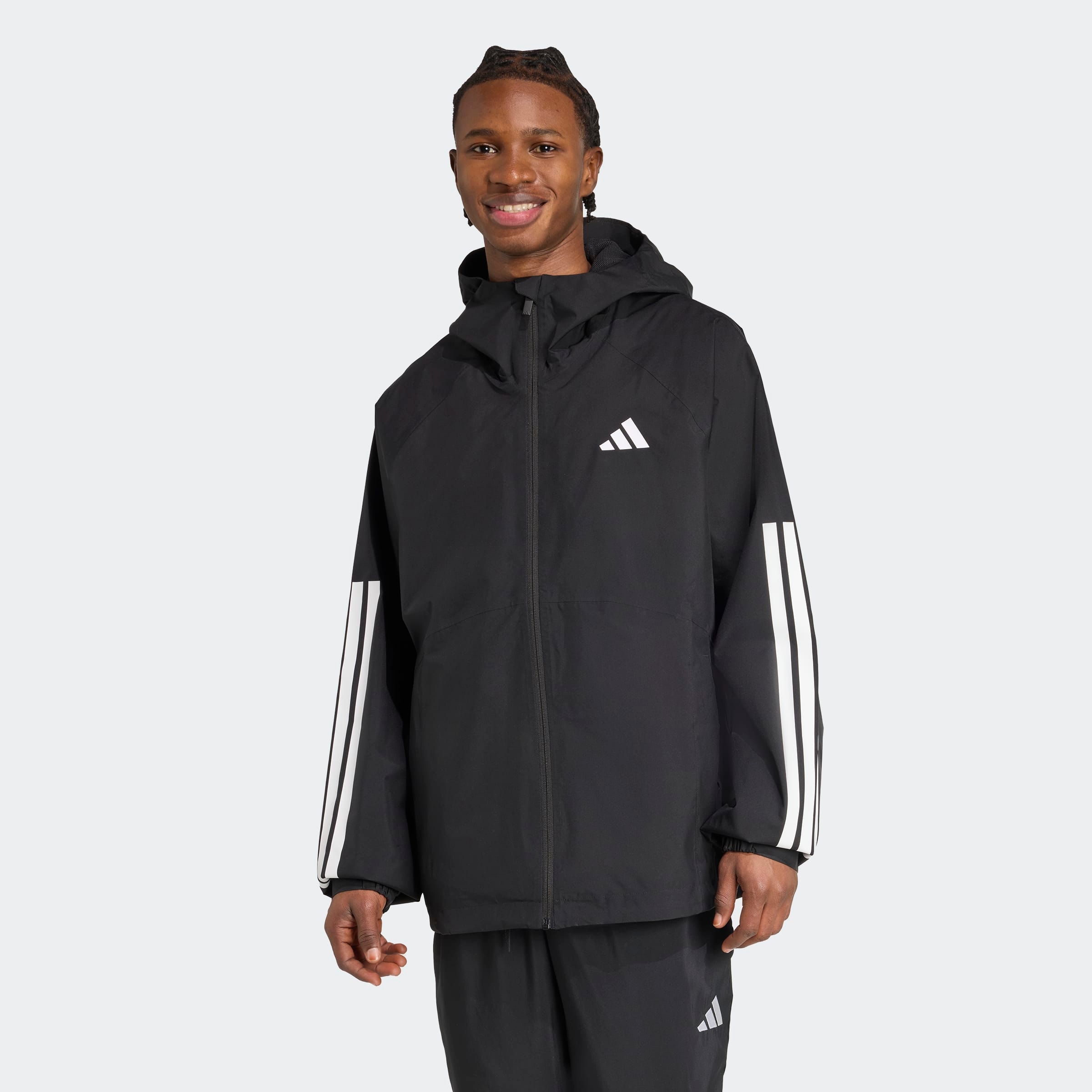 Image of adidas Sportswear Trainingsjacke "ESSENTIALS CLIMAPROOF 3-STREIFEN"