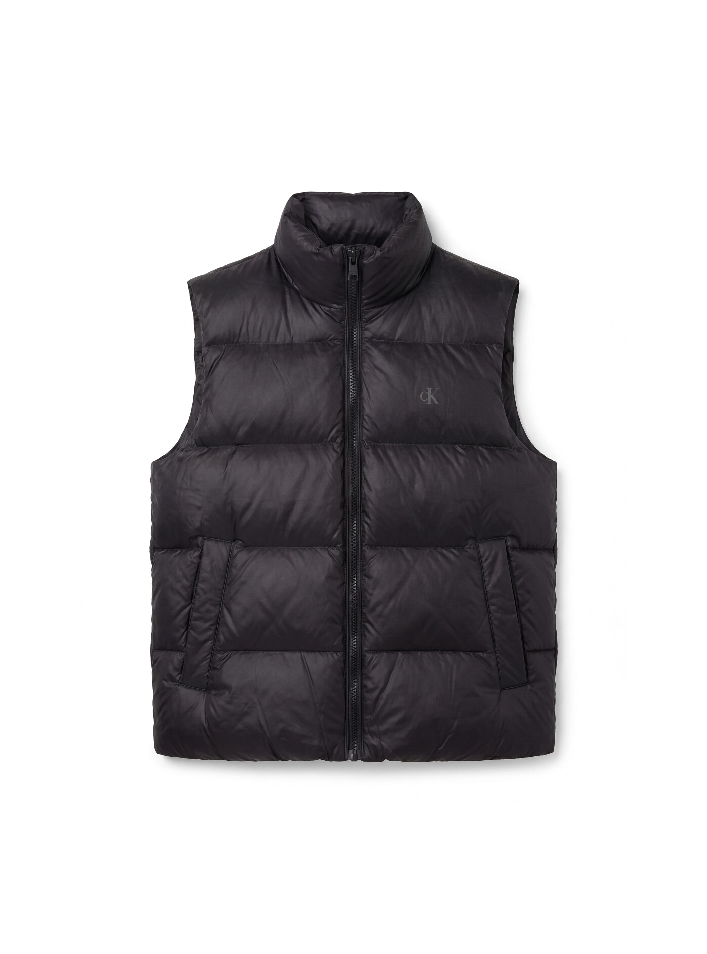 Calvin Klein Jeans Steppjacke »GLOSSY STAND COLLAR DOWN« ohne Kapuze Regular fit mit Stehkragen