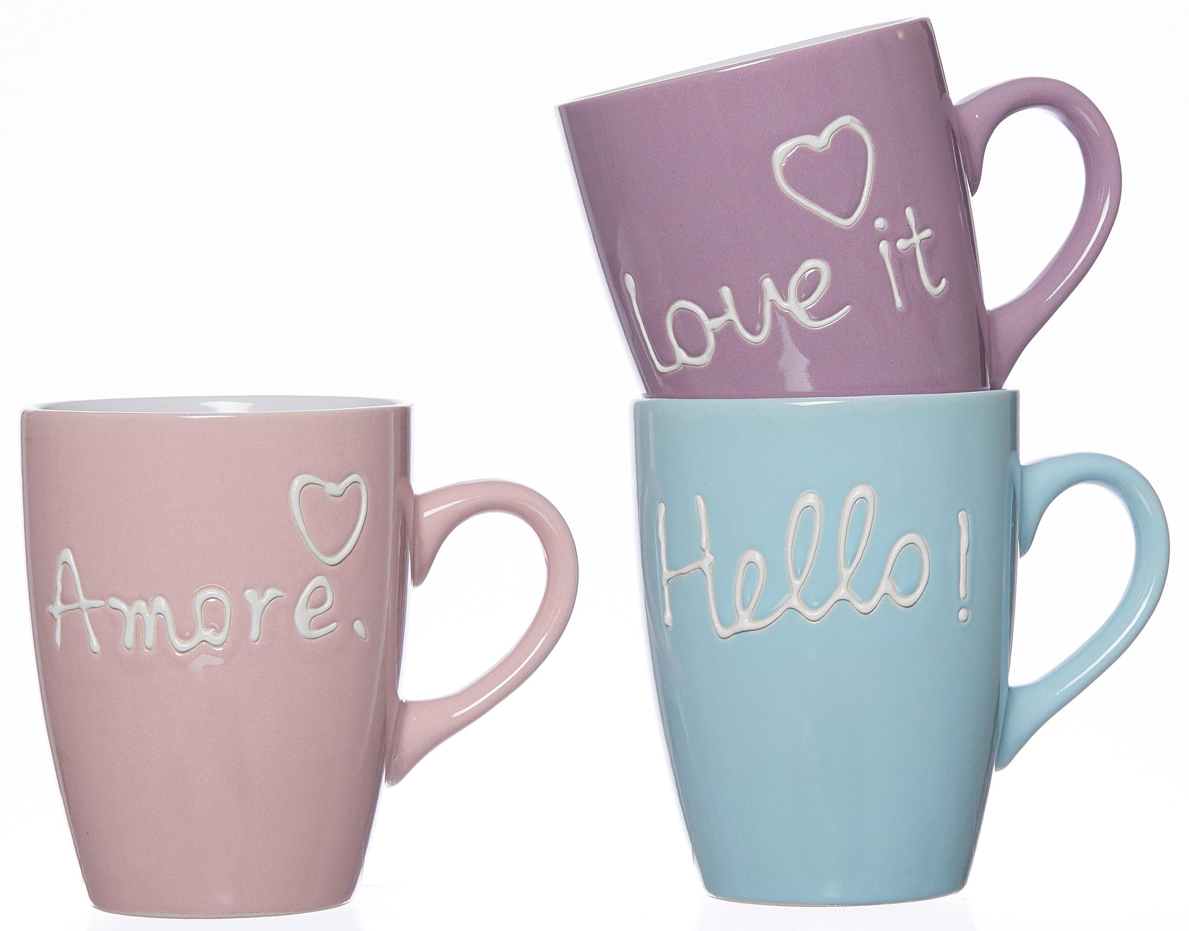 Becher "Words" (3-tlg.)