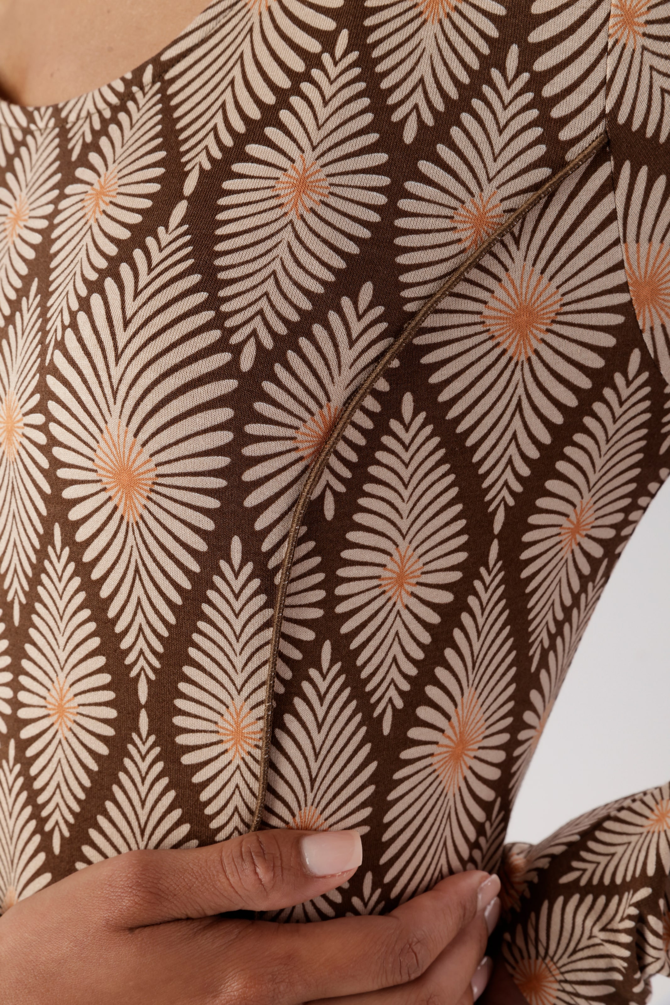 Aniston SELECTED Jerseykleid mit trendigem und fantasievollem Retromuster - NEUE KOLLEKTION