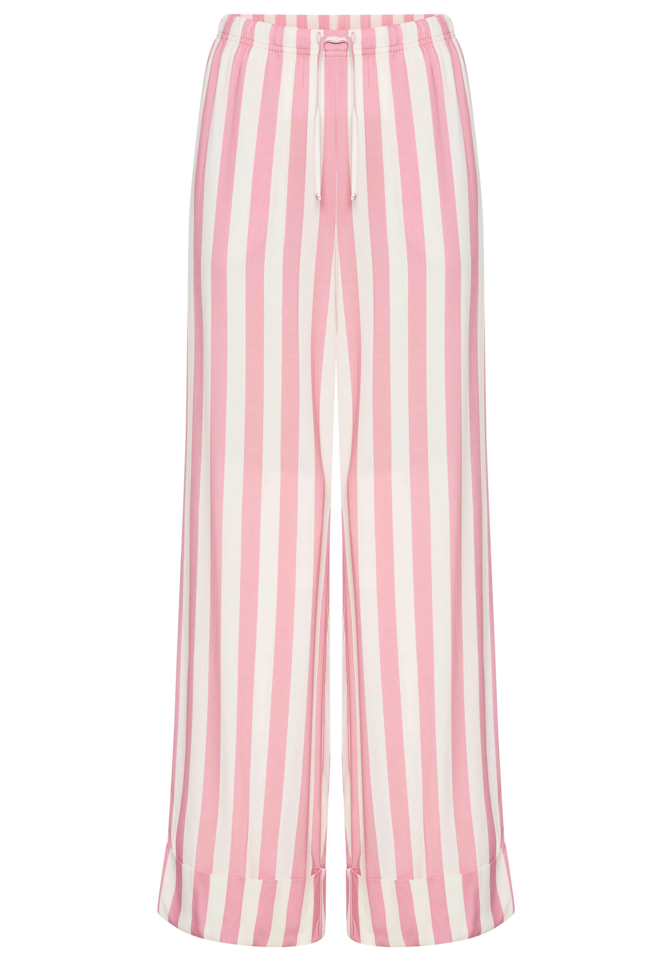 s.Oliver Pyjamahose mit breitem Aufschlag am Saum