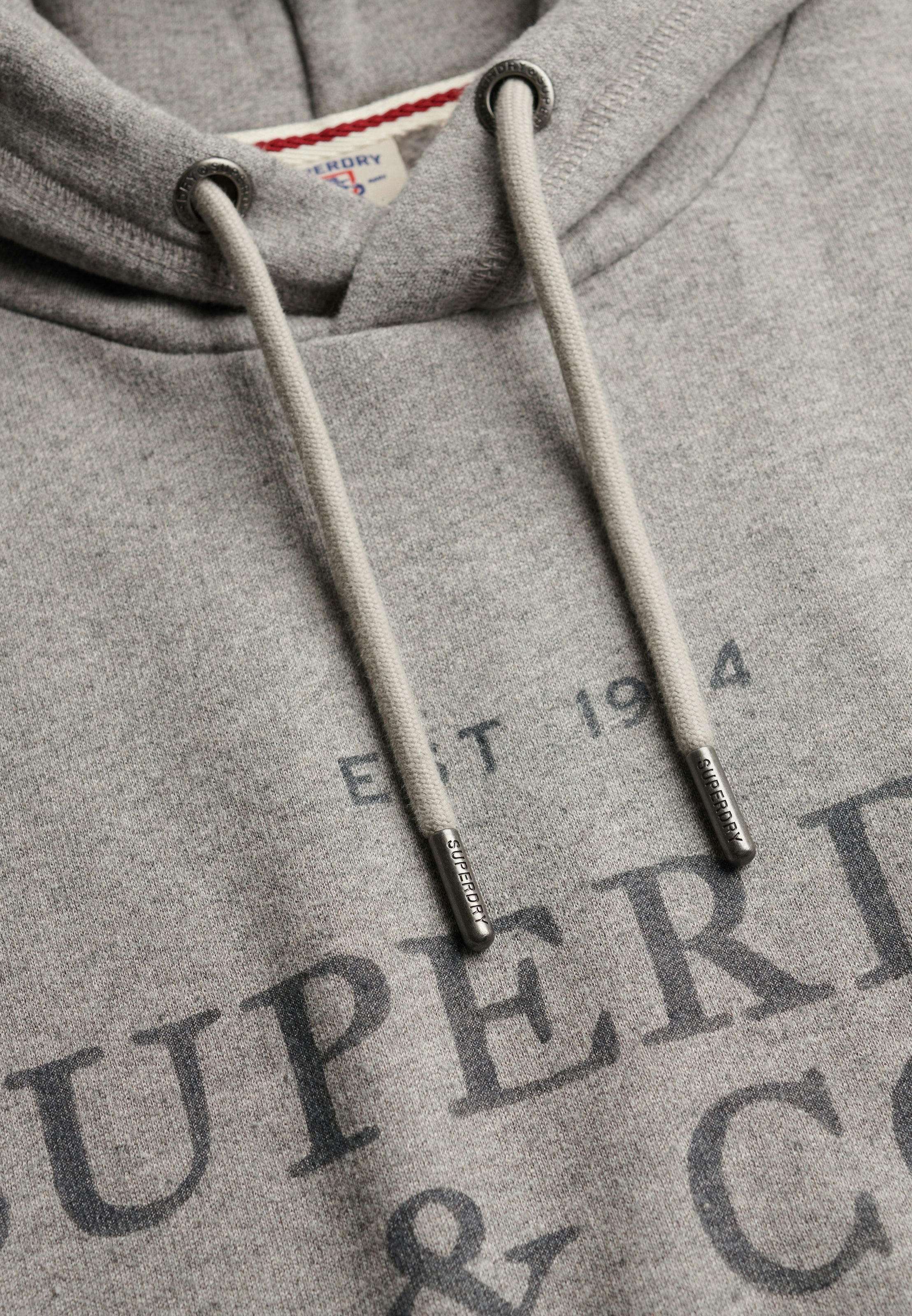 Superdry Sweat à capuche »1954 COMPANY RELAXED HOOD«, mélange coton, coupe décontractée
