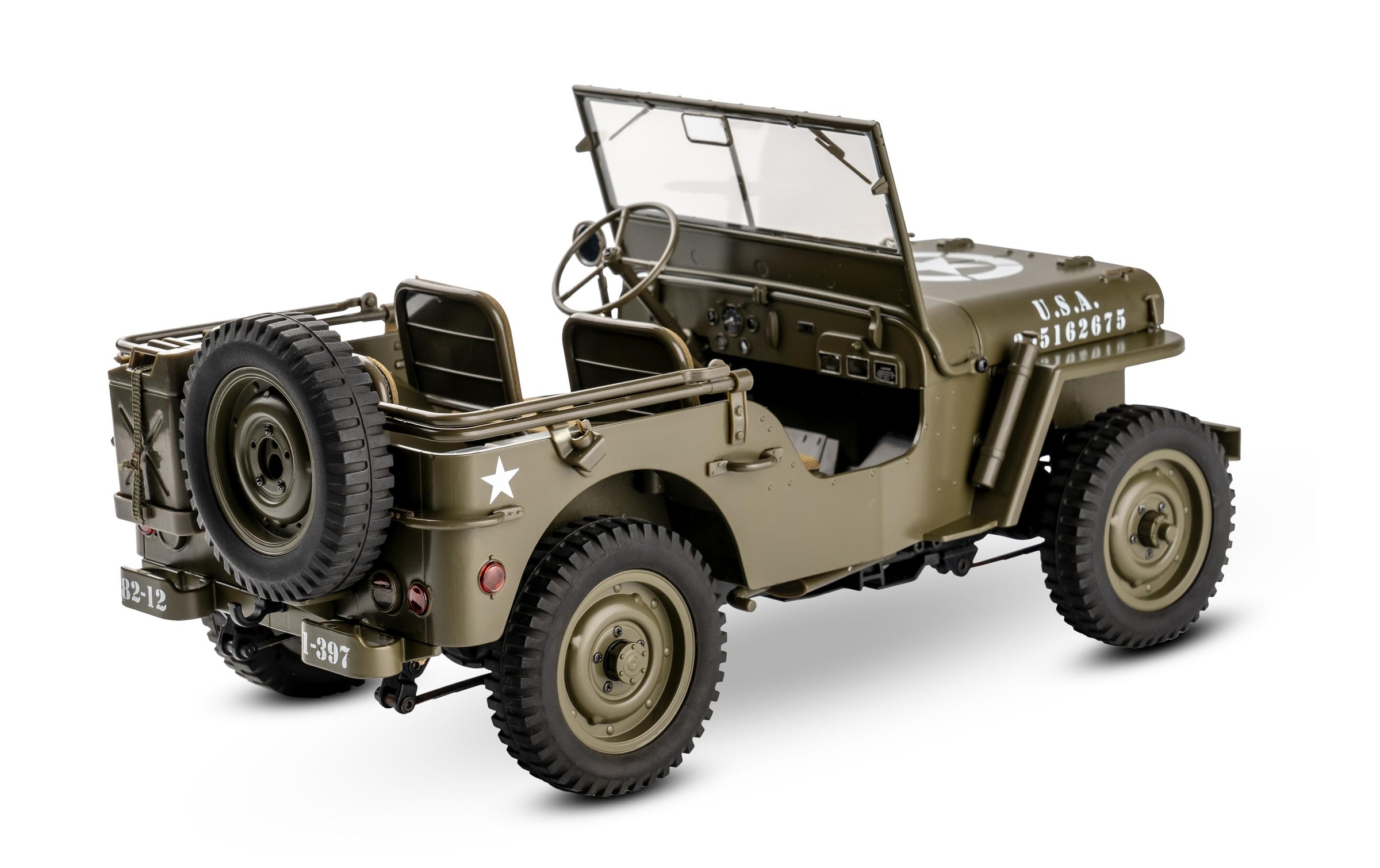 RC-Auto »RocHobby 1941 MB Willys Jeep, 1:12«