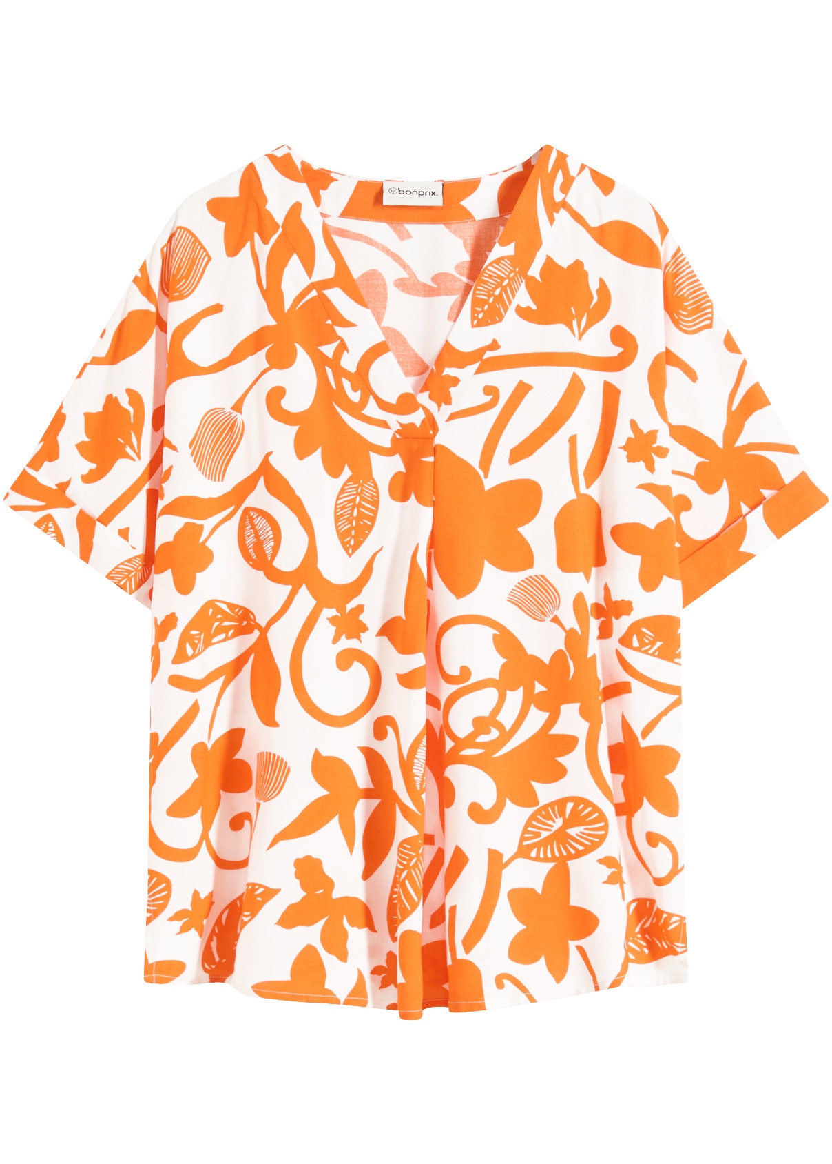 bonprix Tunika mit floralem Druck, aus fliessender Viskose