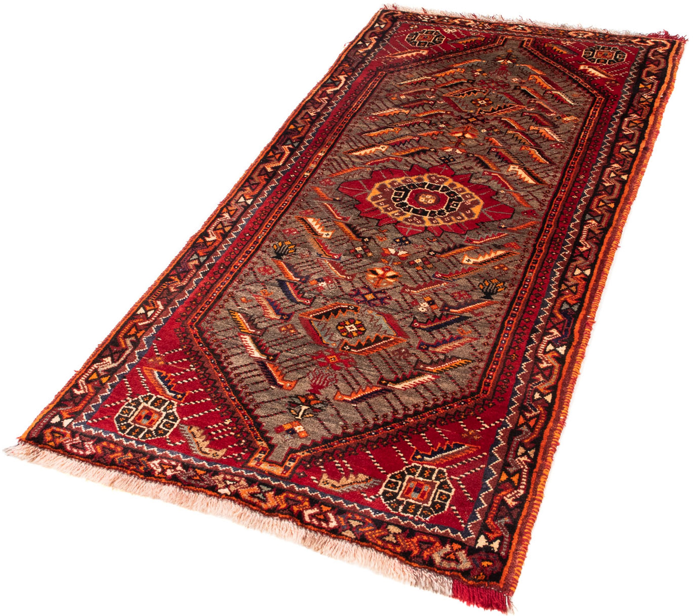 Image of morgenland Orientteppich »Perser - Nomadic - 168 x 80 cm - dunkelrot«, rechteckig, 10 mm Höhe, Wohnzimmer, Handgeknüpft, Einzelstück mit Zertifikat bei Ackermann Versand Schweiz