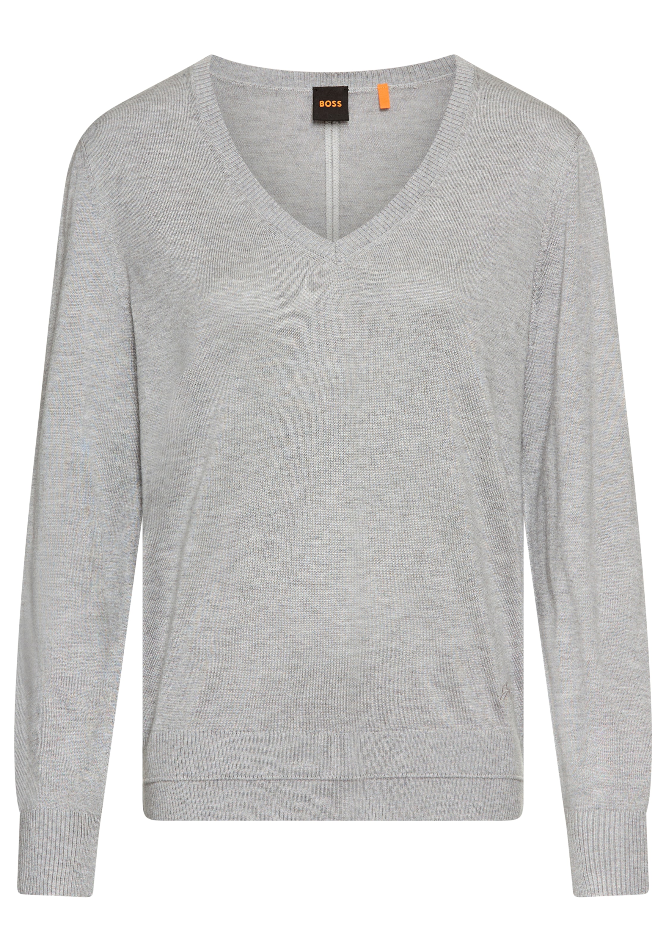 Image of BOSS ORANGE Strickpullover "Fiaffella Premium Damenmode" mit Ajouré-Detail hinten