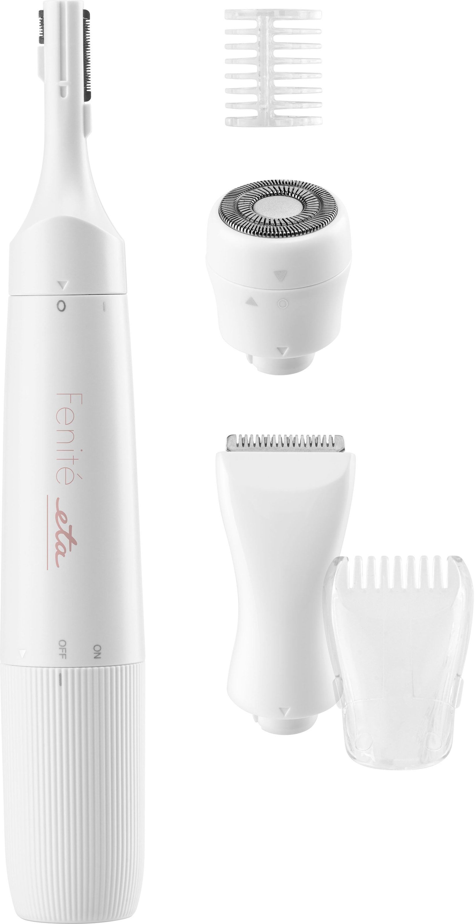 Image of eta Haarentferner-Set "Haartrimmer Fenité für Frauen ETA234690000" 5 Stk. Aufsätze Schmerzfreie Haarentfernung