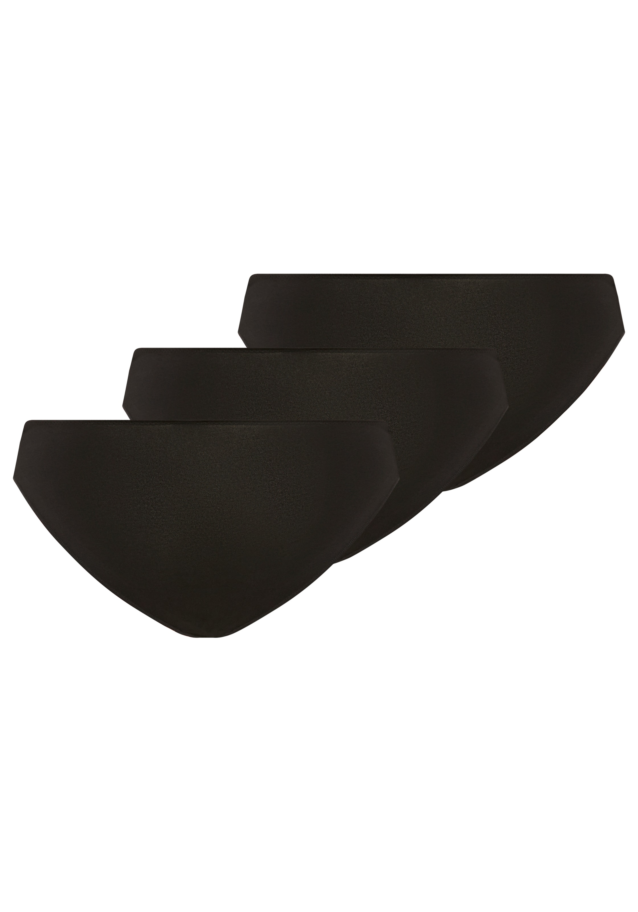 YSABEL MORA Minislip »BASIC COLLECTION COTTON WITH LACE« 3er Pack,  mit feiner Spitze versehen