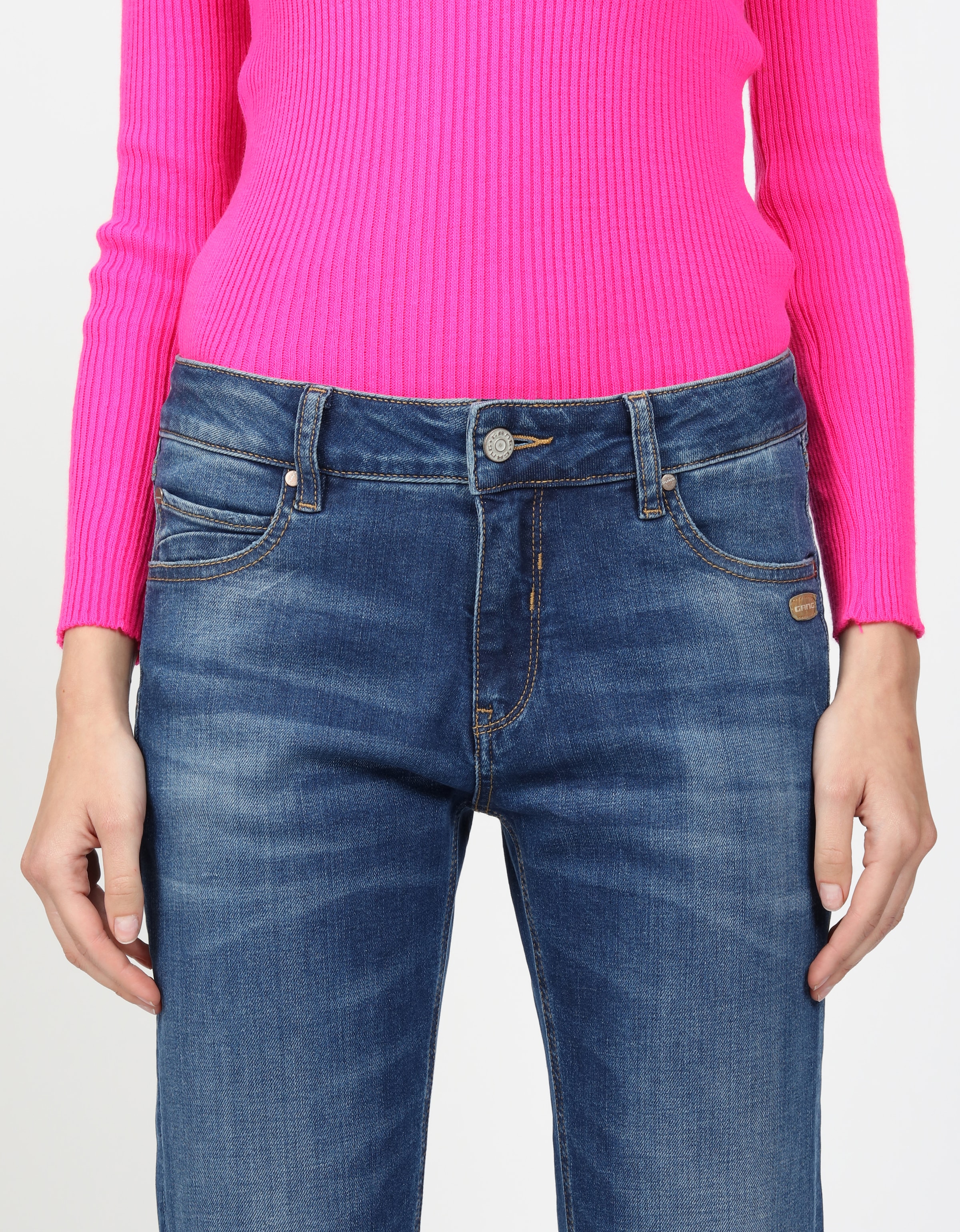 GANG Boyfriend-Jeans »94NADIA«, 5-Pocket Style mit Reissverschluss und Knopf