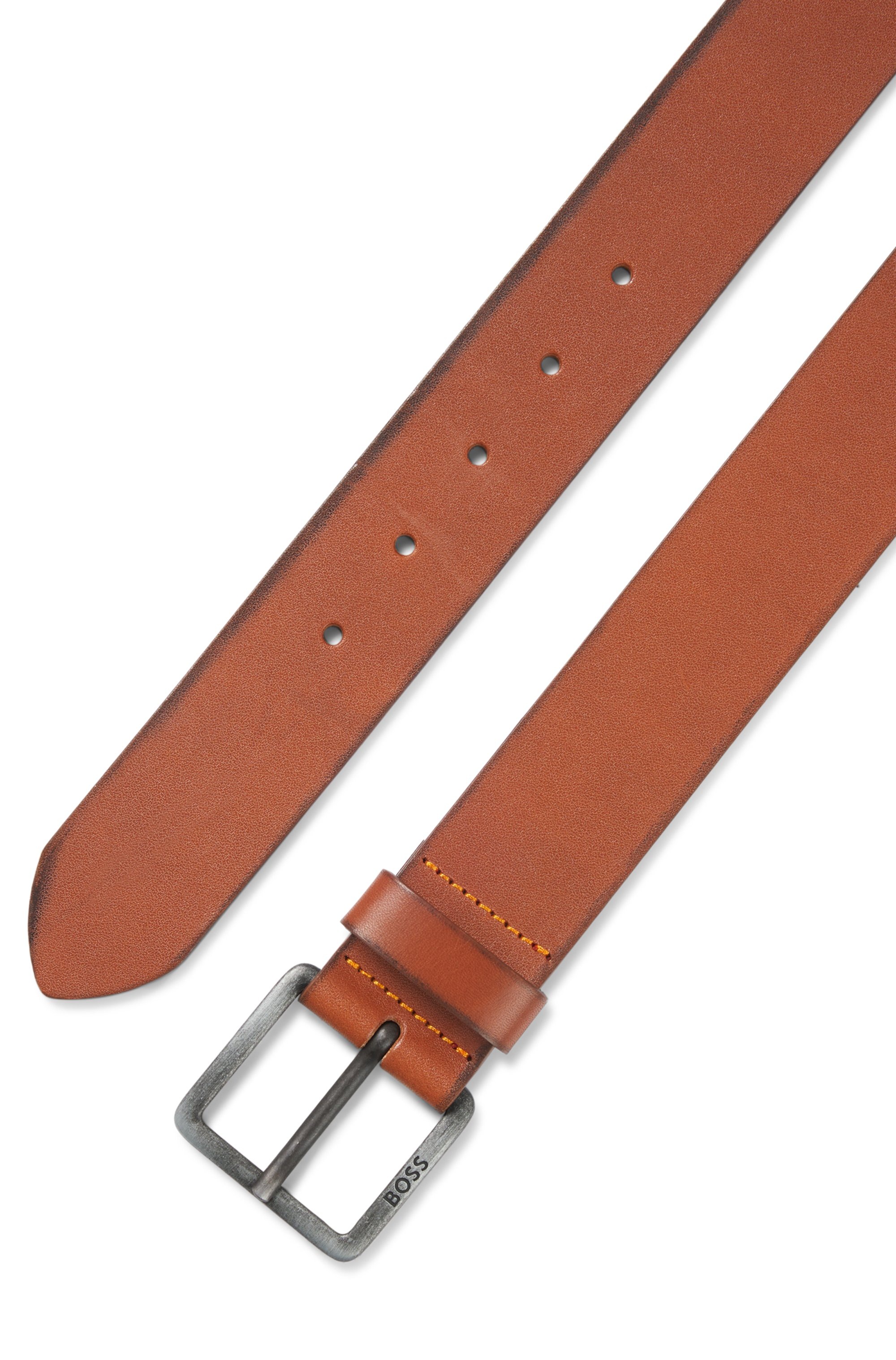 BOSS Ceinture en cuir »Jeeko_Sz40« avec boucle mate