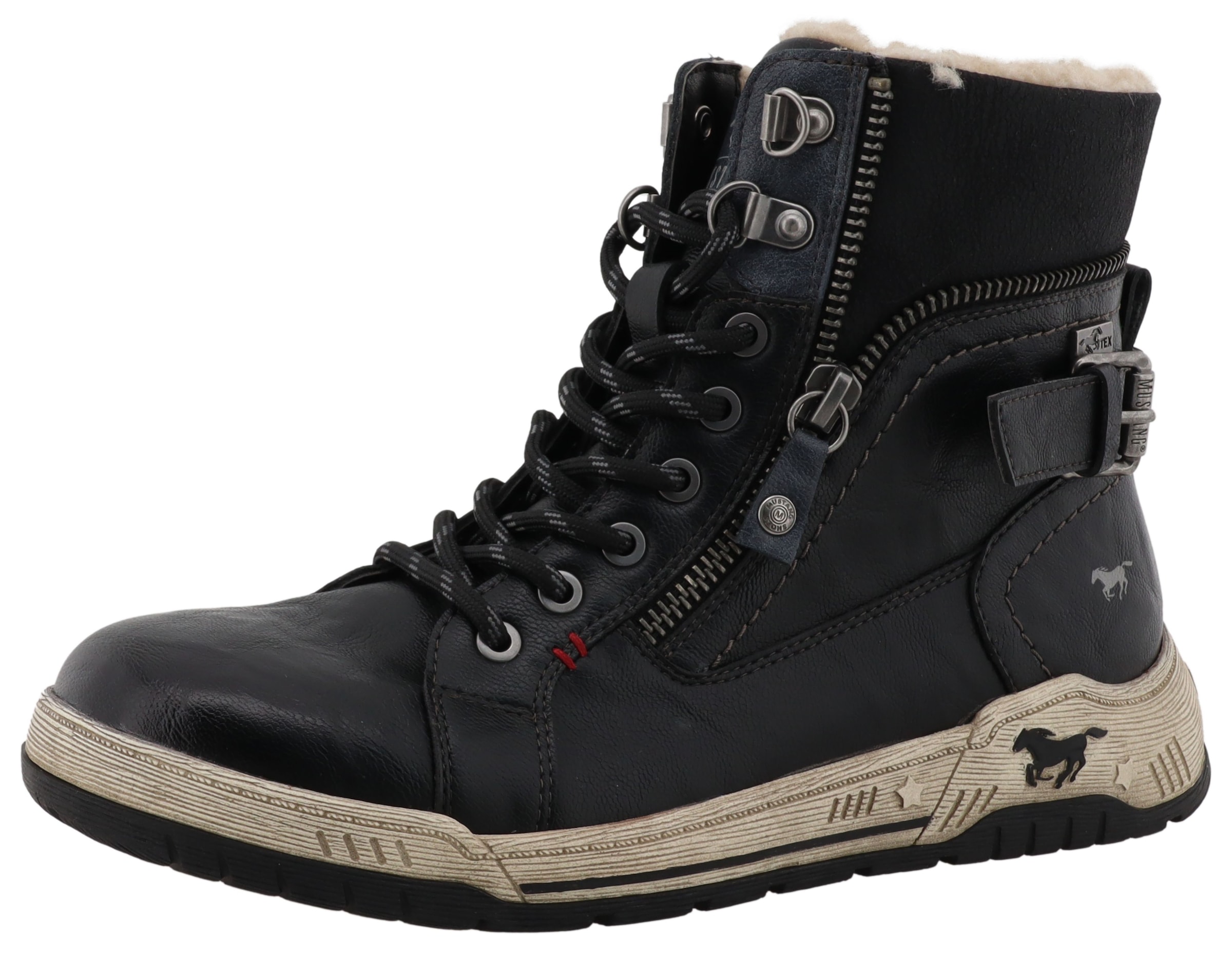 Image of Mustang Shoes Winterboots "Ihana" High Top Sneaker, Winterboots mit Warmfutter und TEX