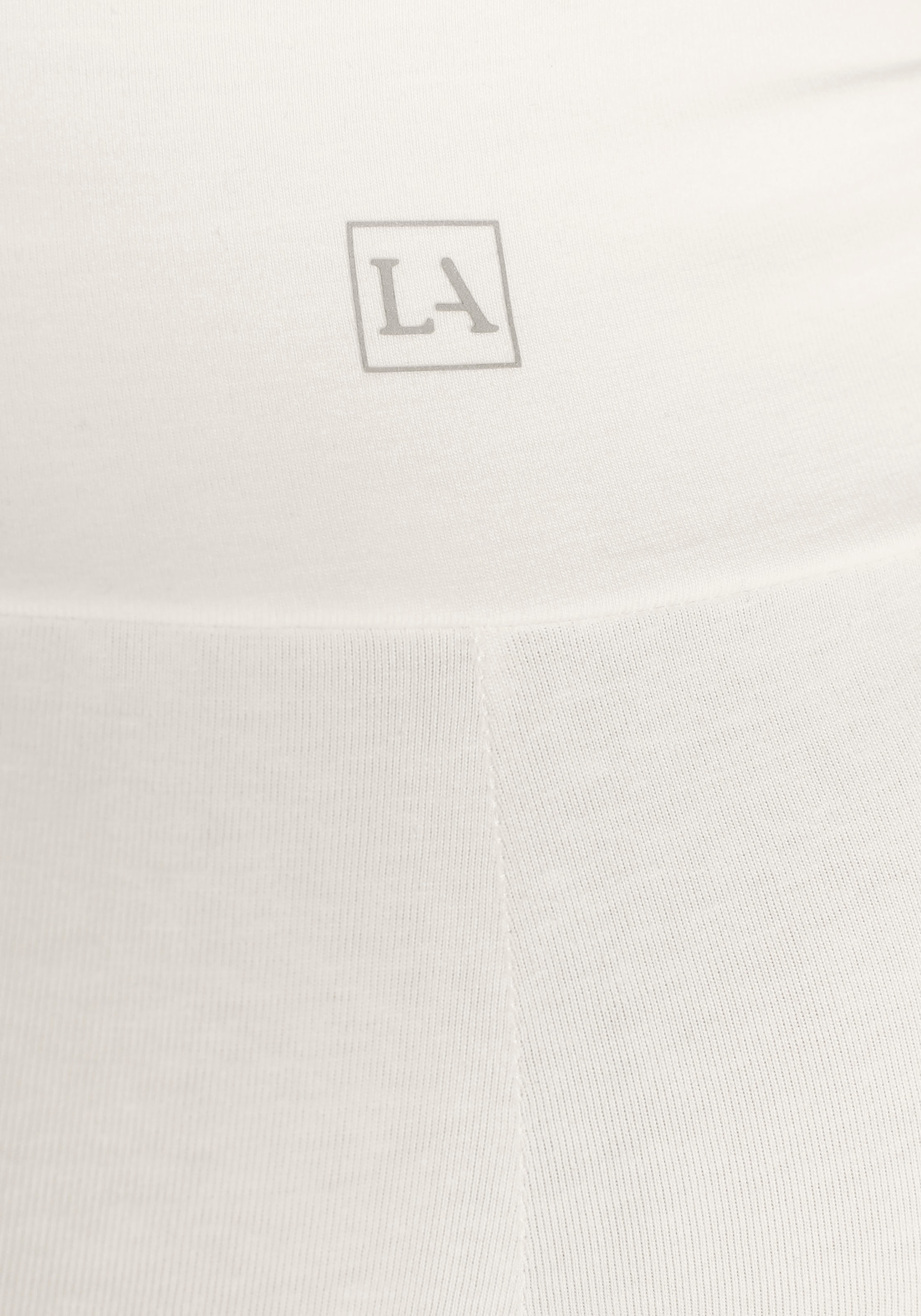 LASCANA Shorts, mit breitem Bündchen und Logodruck