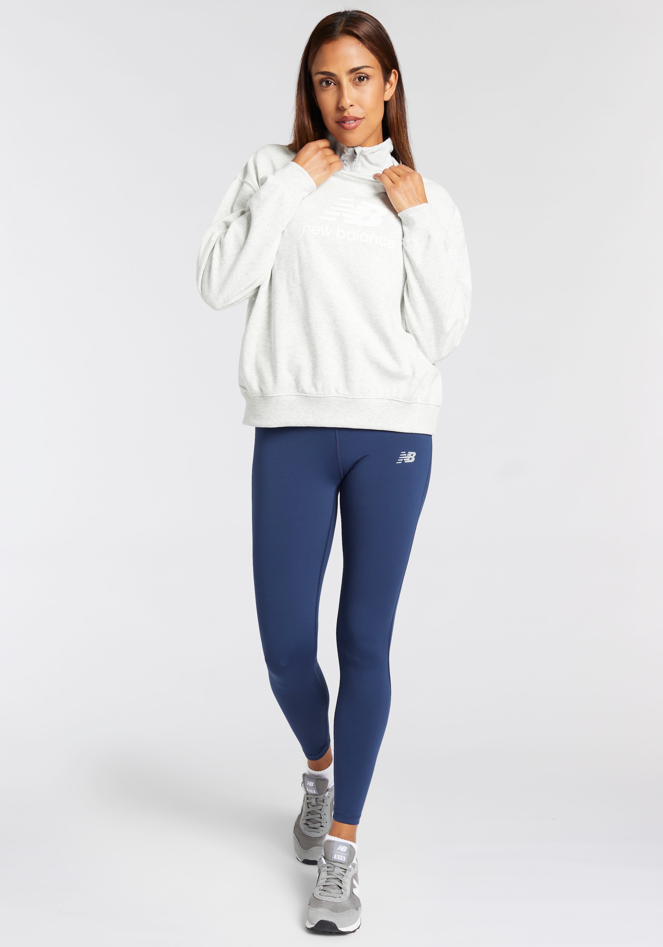 New Balance Kapuzensweatshirt »SPORT ESSENTIALS FRENCH TERRY LOGO CREW«