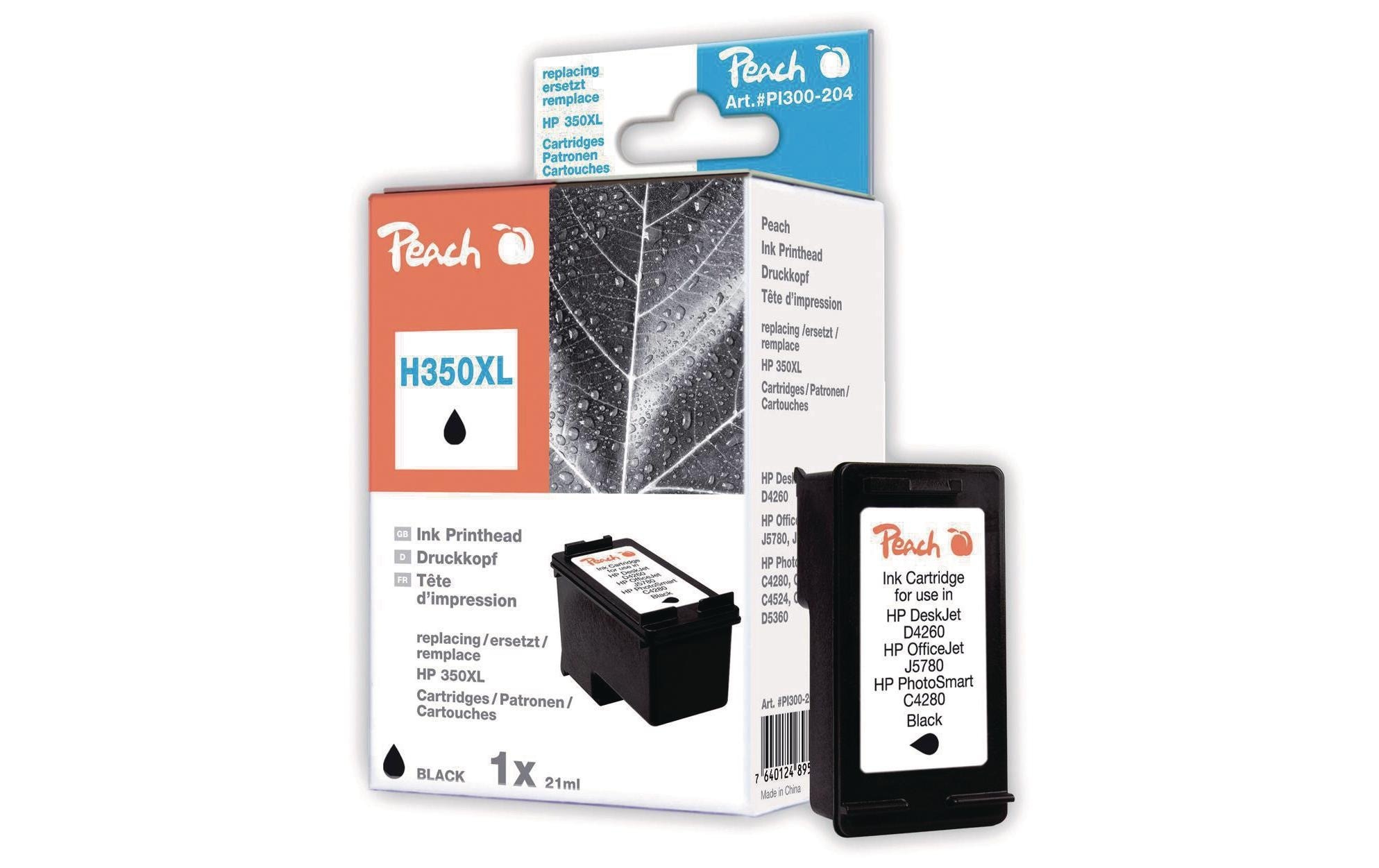 Image of Peach Tintenpatrone "HP Nr. 350XL (CB336EE) Black"