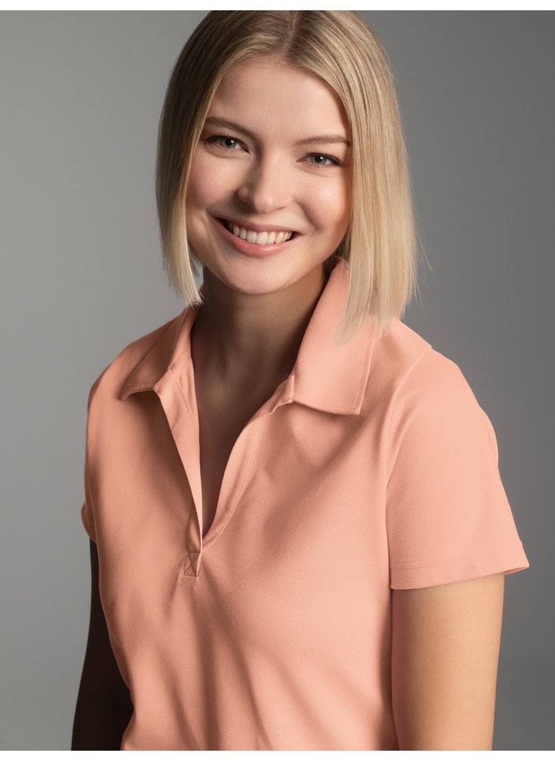 Image of Trigema Poloshirt "TRIGEMA Poloshirt ohne Knopfleiste" 1