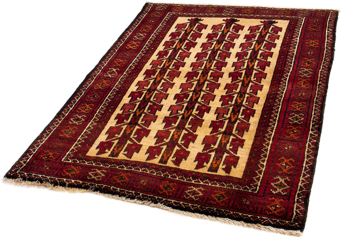 Image of morgenland Orientteppich »Belutsch - 148 x 108 cm - beige«, rechteckig, 8 mm Höhe, Wohnzimmer, Handgeknüpft, Einzelstück mit Zertifikat bei Ackermann Versand Schweiz