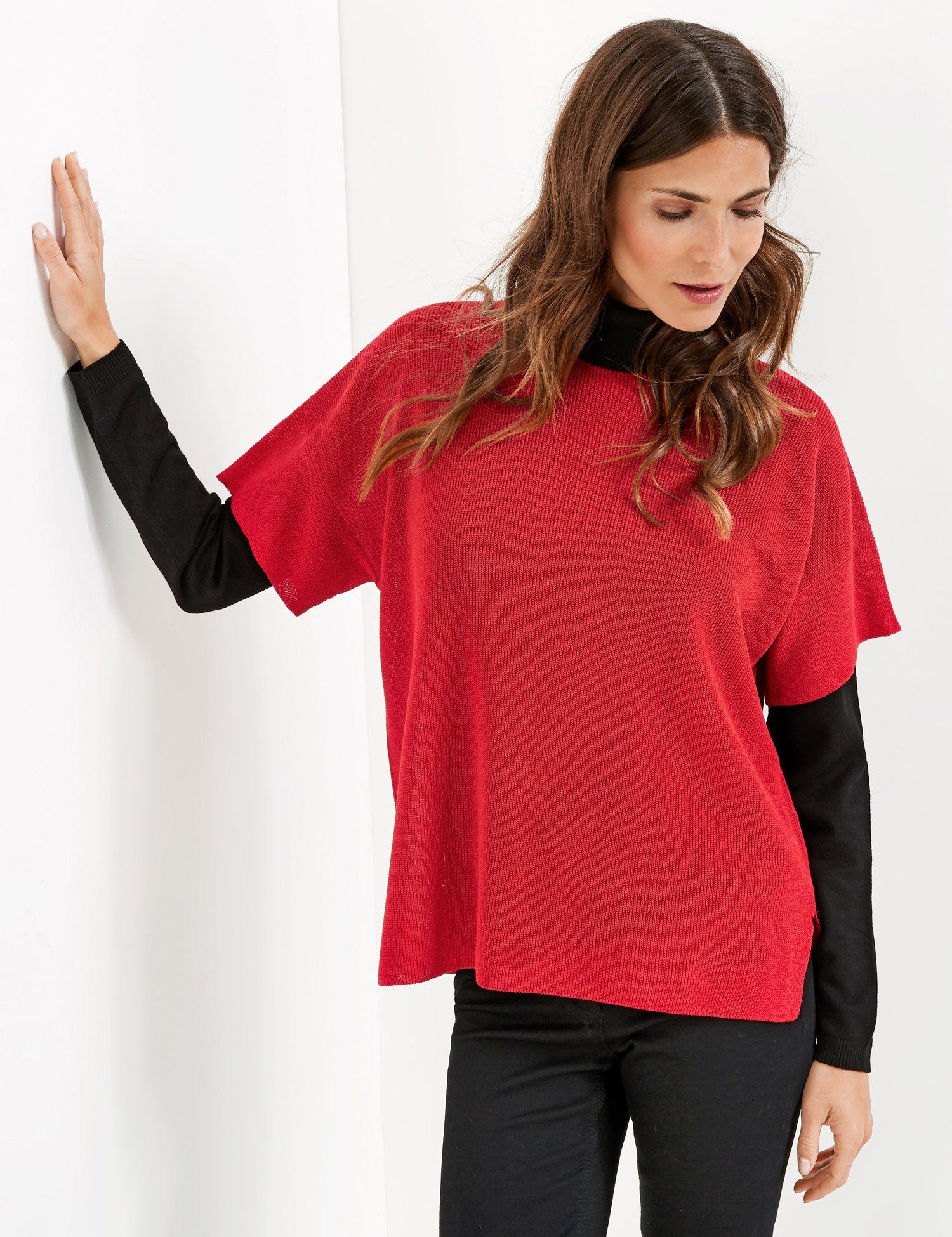 Strick, Shirt, Top, Body »Oversize Pullover«