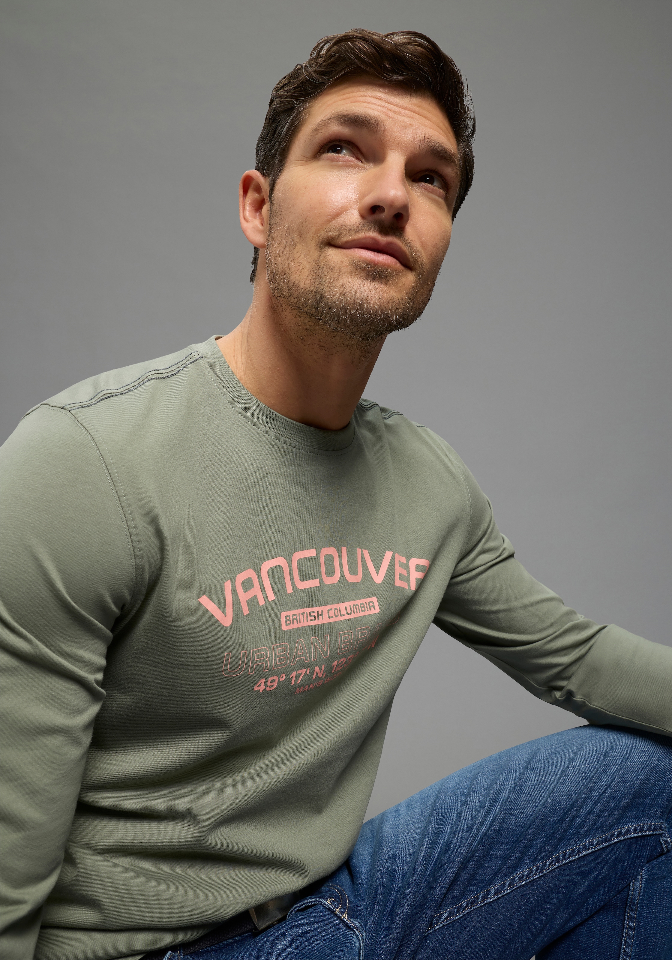 Man's World Langarmshirt »Neue Kollektion!« casual Stil, Langarm, schmale Passform