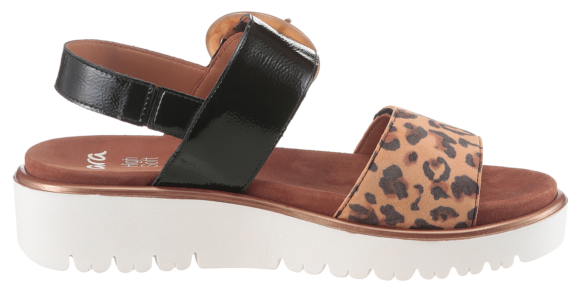 Ara Riemchensandale »BILBAO«  Keilsandale, Plateausandale mit Klettverschlüssen, G-Weite