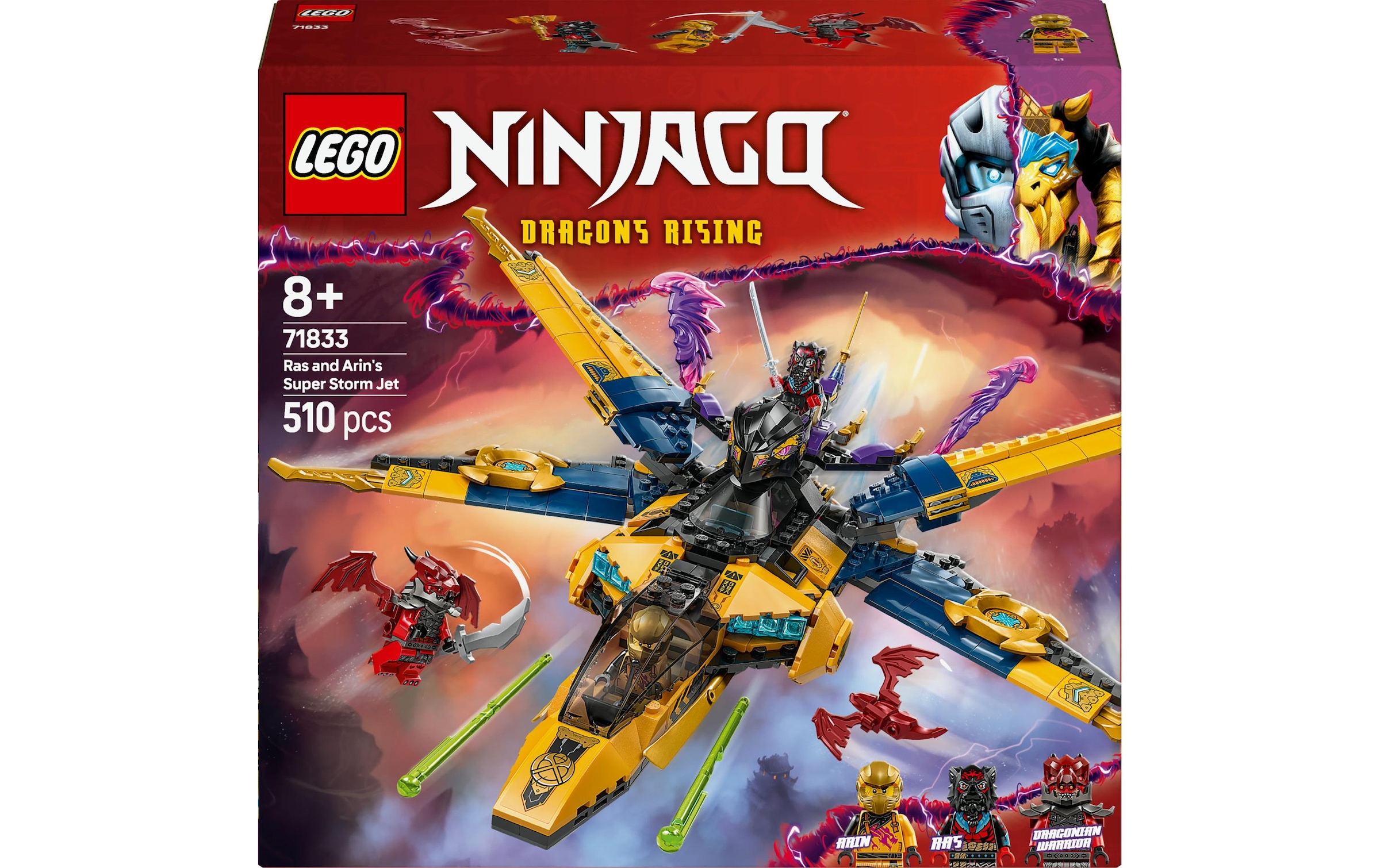 LEGO® Spielbausteine »Ninjago Ras und Arins Super-Sturmflieger 71833«, (510 St.)