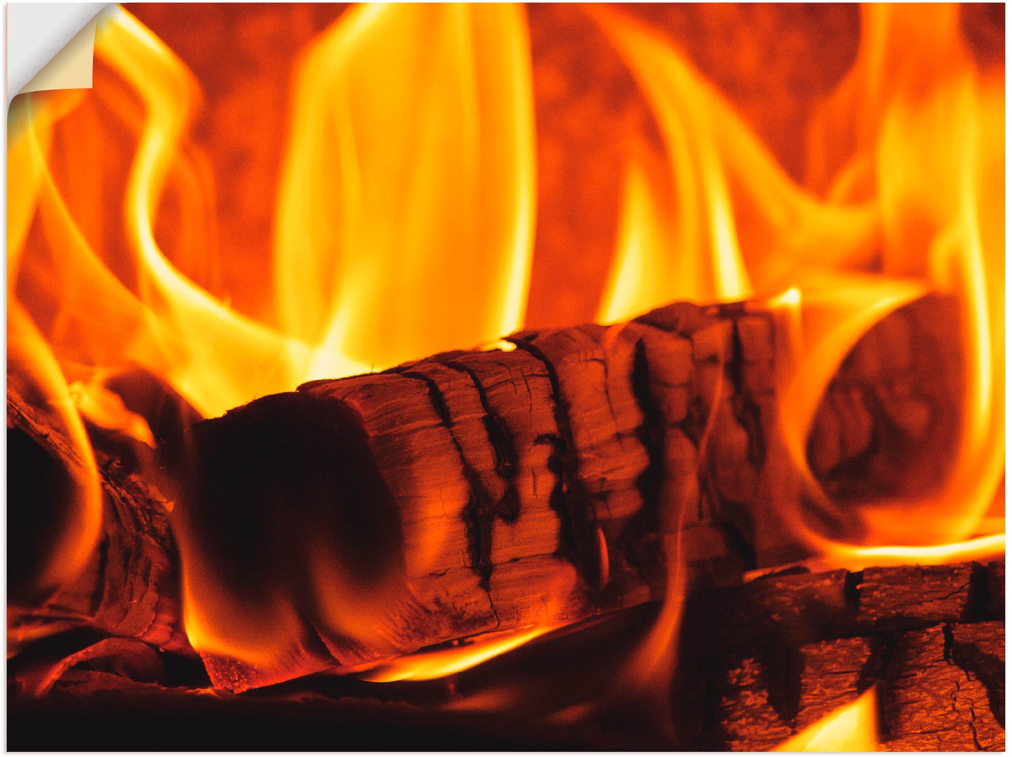Image of Artland Wandbild »Kaminfeuer 3«, Arrangements, (1 St.), in vielen Grössen & Produktarten - Alubild / Outdoorbild für den Aussenbereich, Leinwandbild, Poster, Wandaufkleber / Wandtattoo auch für Badezimmer geeignet bei Ackermann Versand Schweiz