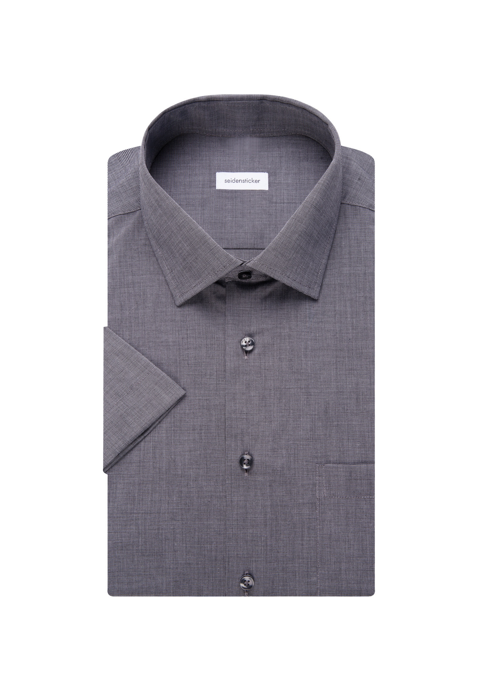 seidensticker Chemise d'affaires »Schwarze Rose« Regular 1/2 Kentkragen Uni