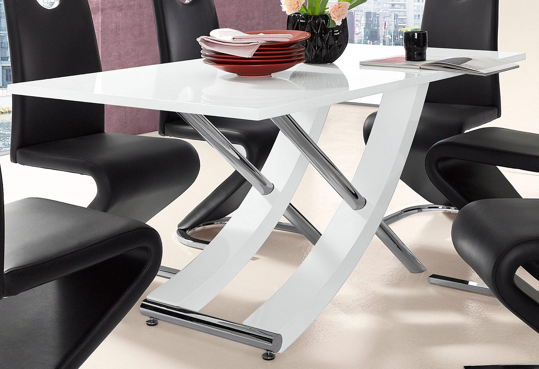 INOSIGN Esstisch »Kaleo, TOPSELLER!«, (Tisch, Esstisch), Breite 160 cm, modernes Design, stabil, Hochglanz