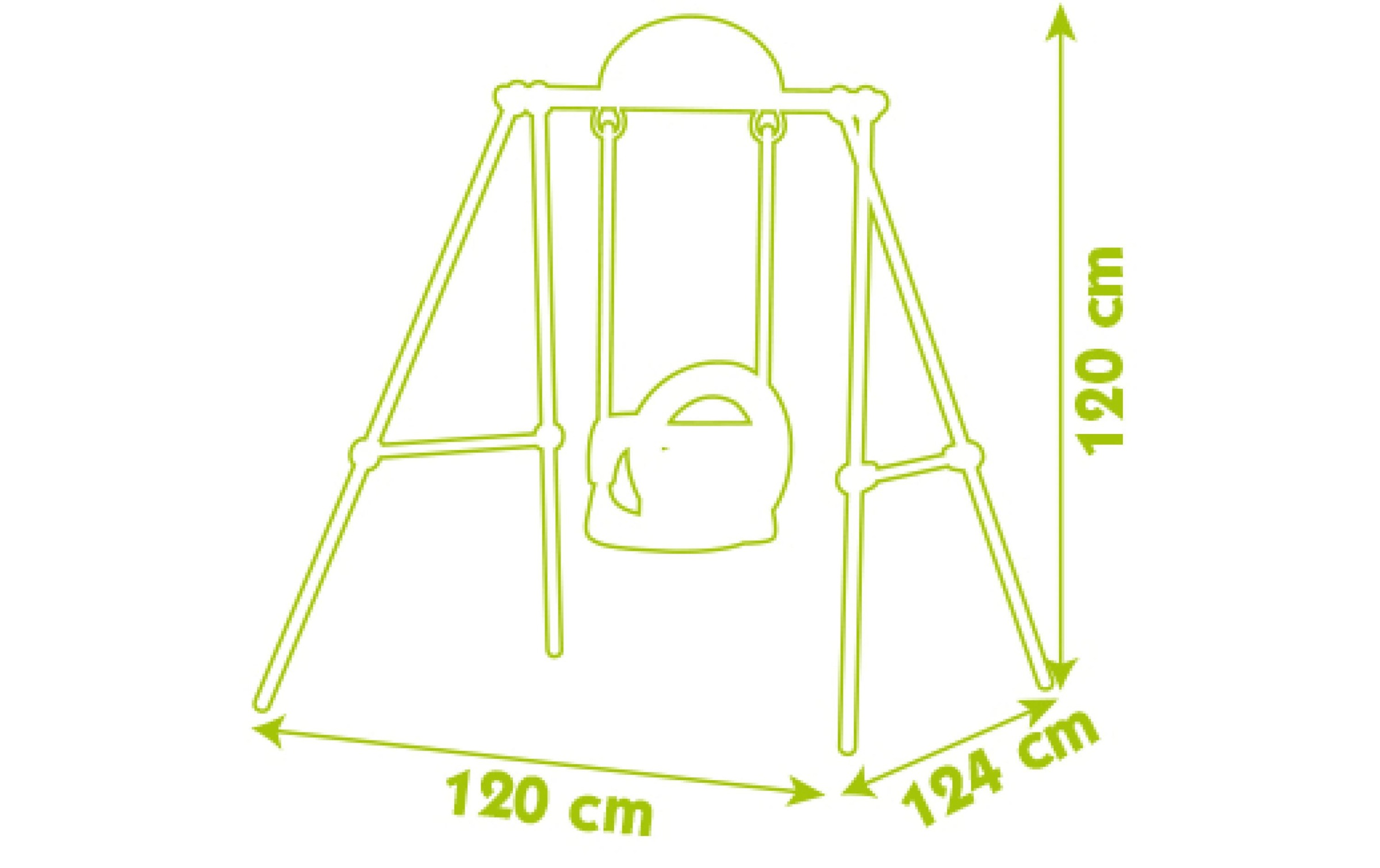 Smoby Wippgestell »Metal Baby Swing«, bis 25 kg