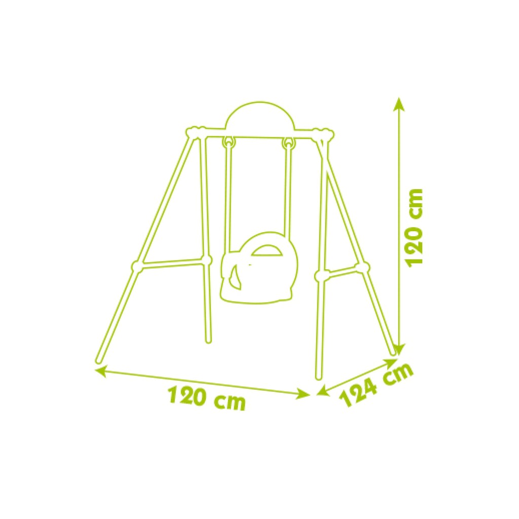 Smoby Wippgestell »Metal Baby Swing«, bis 25 kg