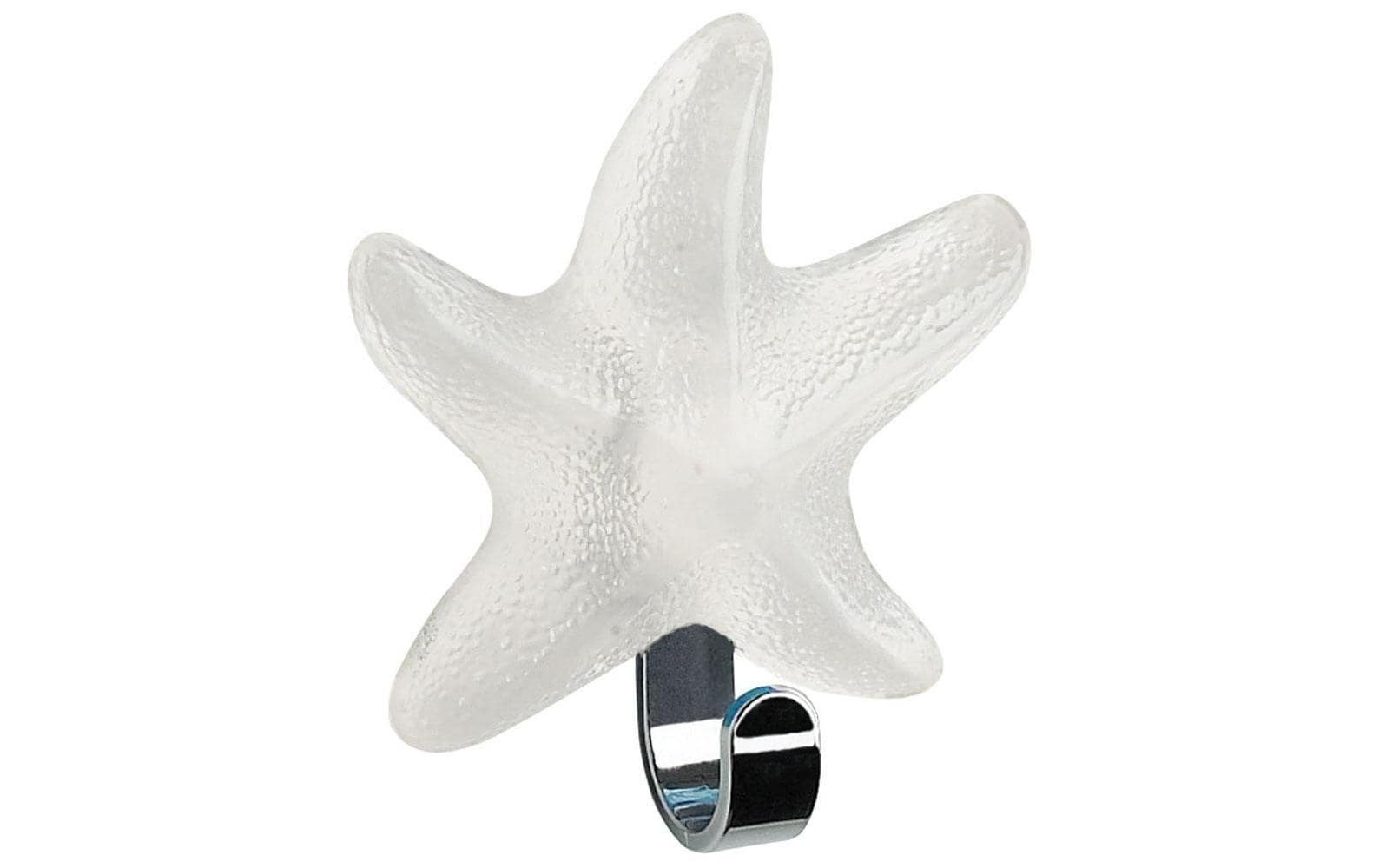 Image of spirella Handtuchhaken "Starfish Transparent/Weiss 1 kg" Wassergeschützt