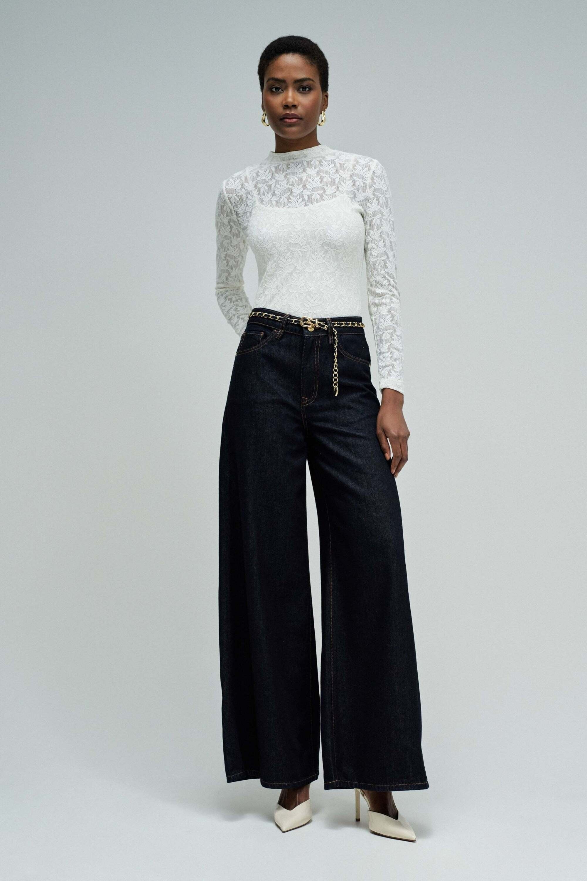 Salsa Langarmshirt »Salsa Jeans Langarmshirt Lace Long Sleeve«