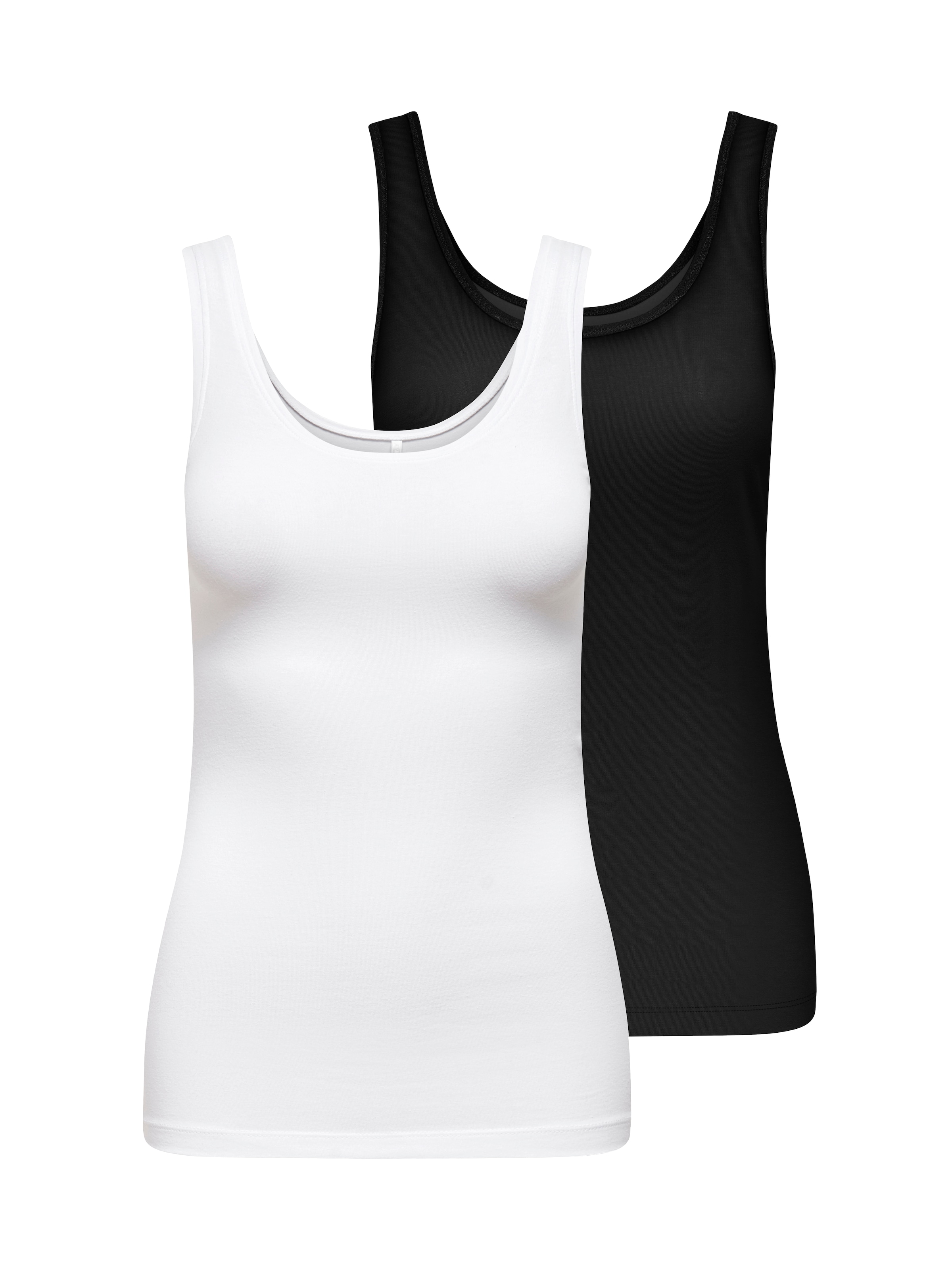 Image of ONLY Tanktop "ONLLIVE LOVE S/L TANK TOP 2-PACK CS JRS" Packung, 2 Stk.