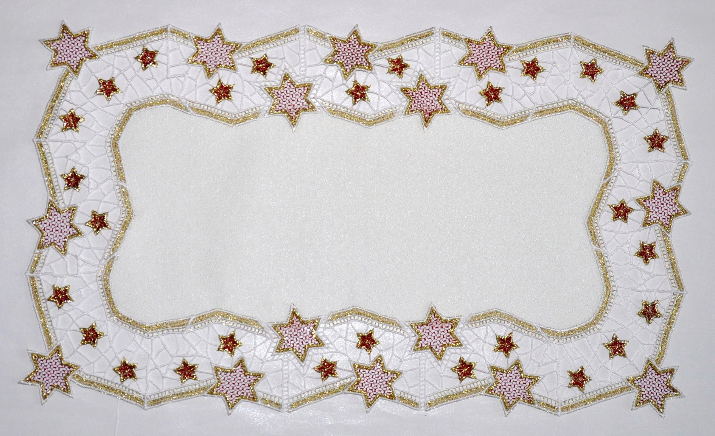 Image of Stickereien Plauen Tischdecke "Goldtanne"