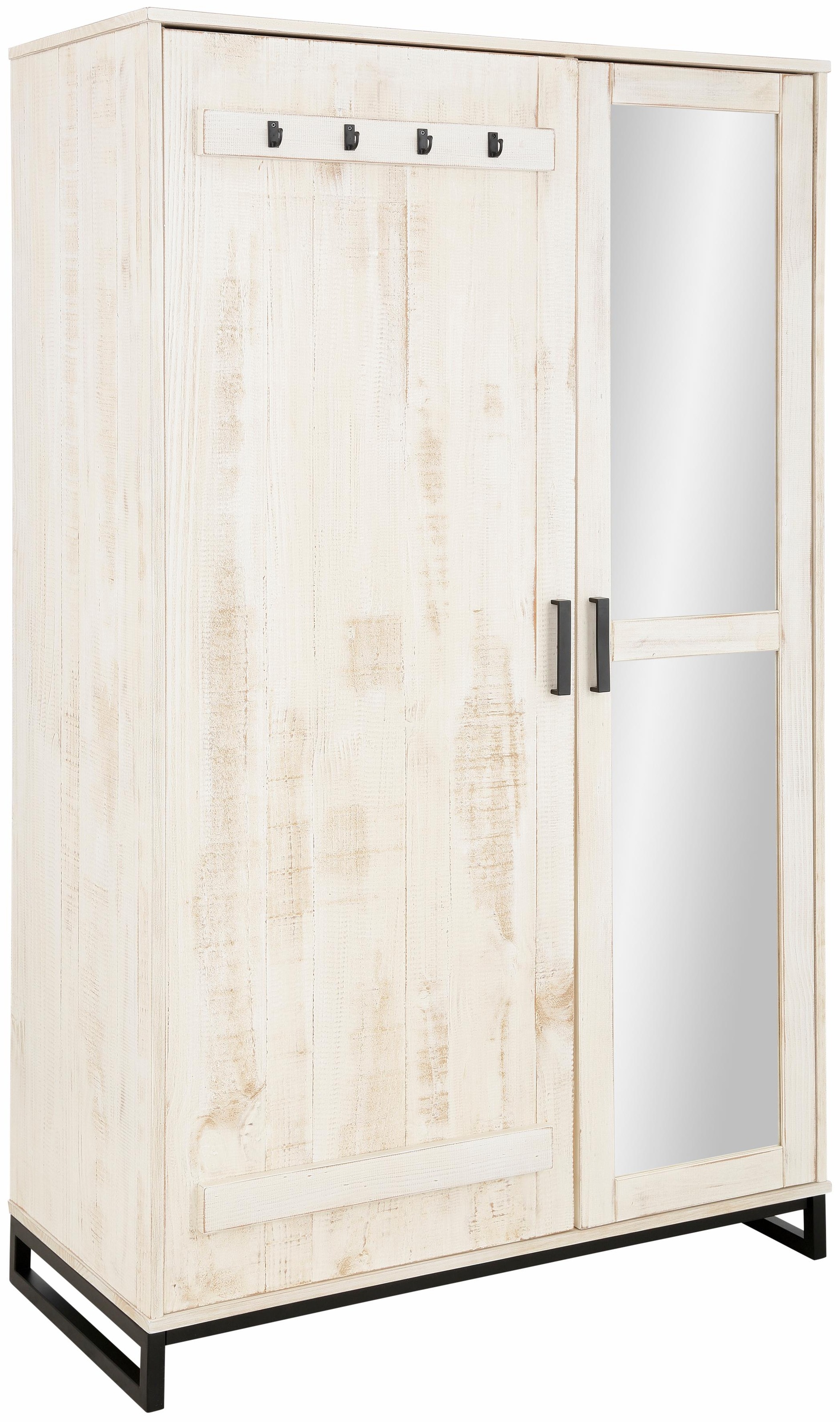 Image of Home affaire Garderobenschrank »Santos«, mit besonderen Türfronten und 1 Spiegel, viele Stauraummöglichlkeiten, Höhe 180 cm bei Ackermann Versand Schweiz
