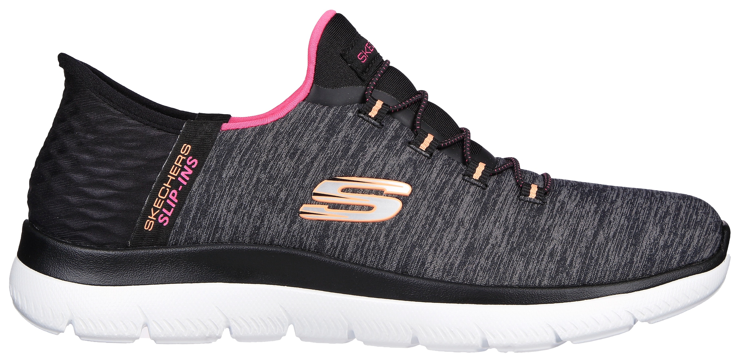 Skechers Slipper »SUMMITS DAZZLING HAZE«, Slip Ins Sneaker, Freizeitschuh mit dezenten Kontrastdetails