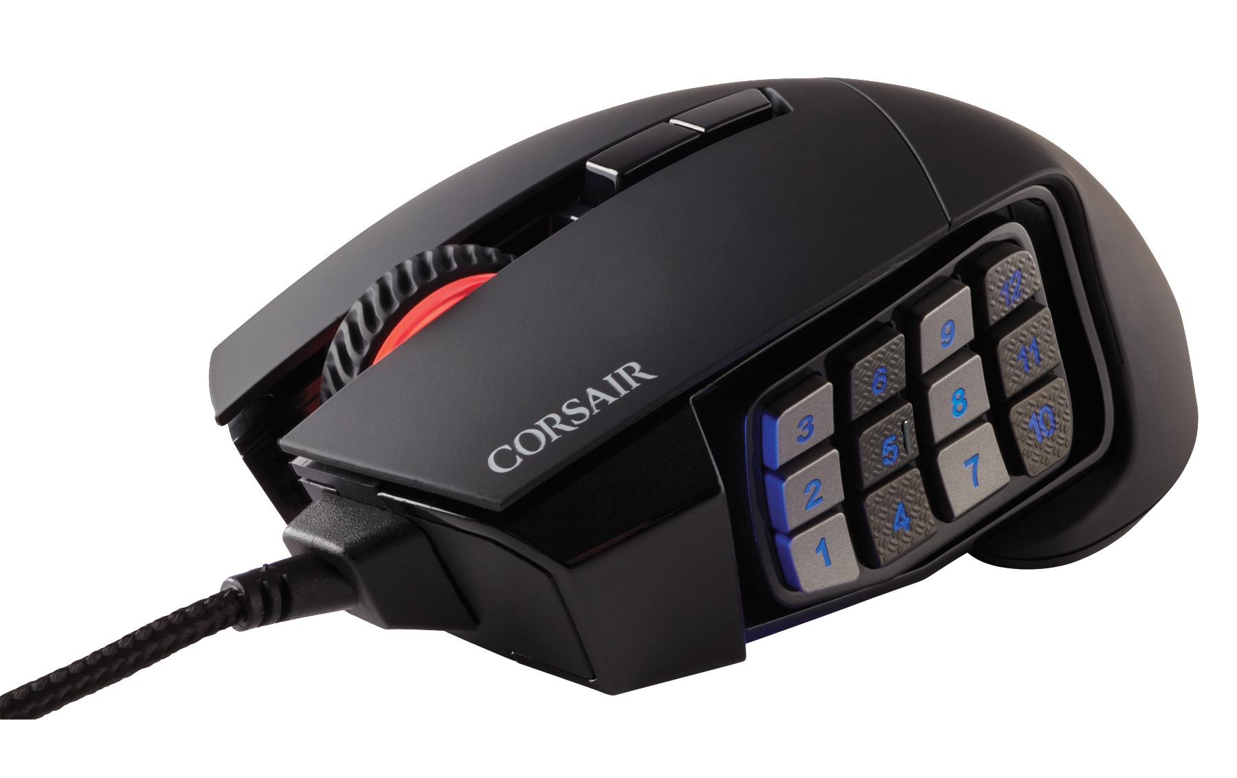 Corsair Gaming-Maus »Corsair Scimitar RGB Elite, schwarz«, kabelgebunden