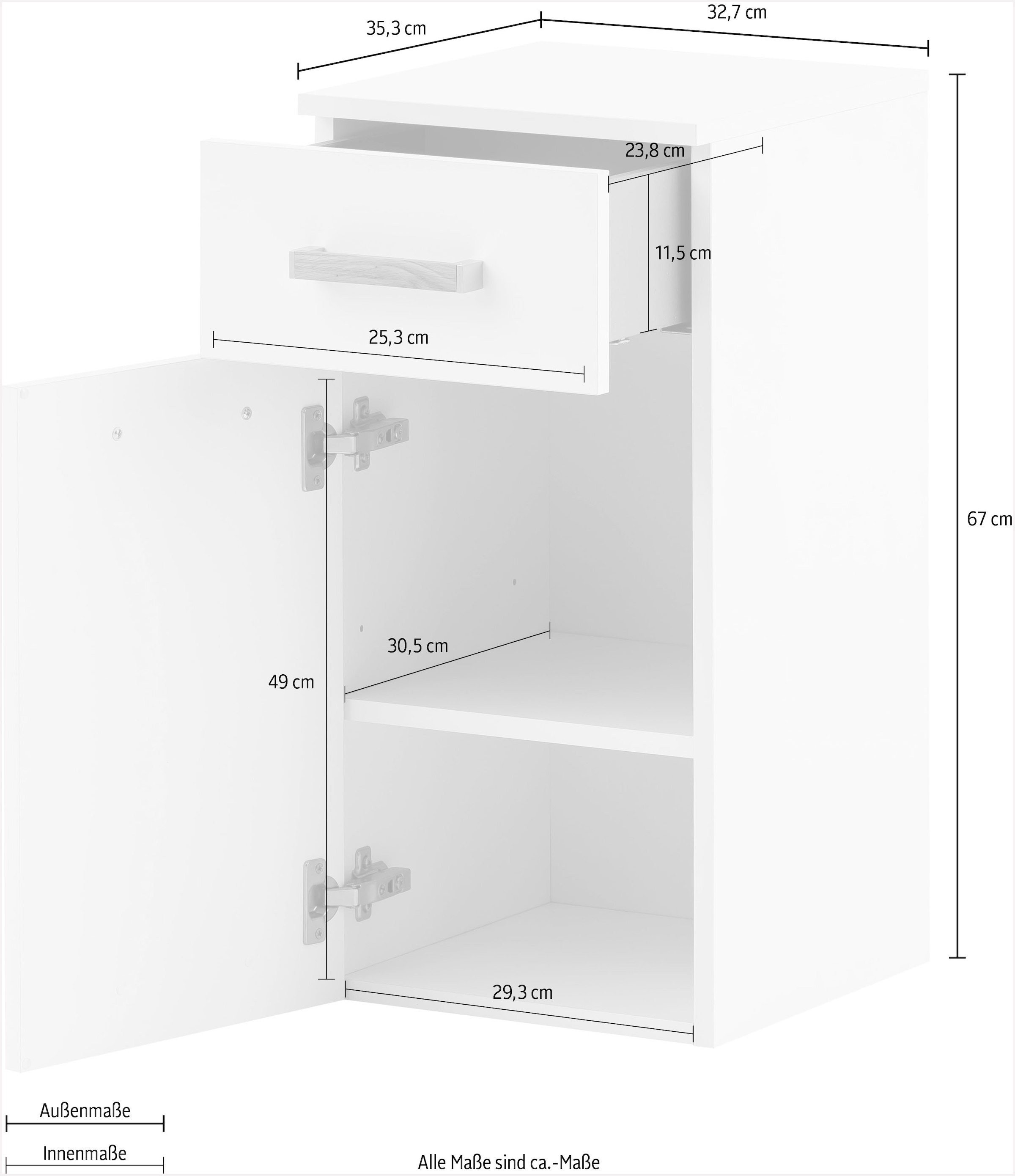 Schildmeyer Armoire basse »Duo«