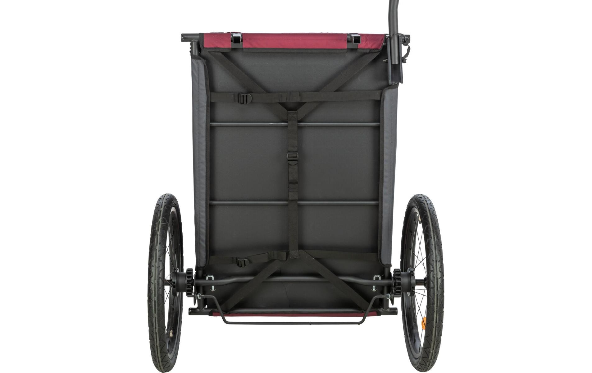 TRIXIE Remorque vélo pour chien »53 x 60 x 60/117 cm« Remorque à vélo pour chiens avec système de fixation rapide