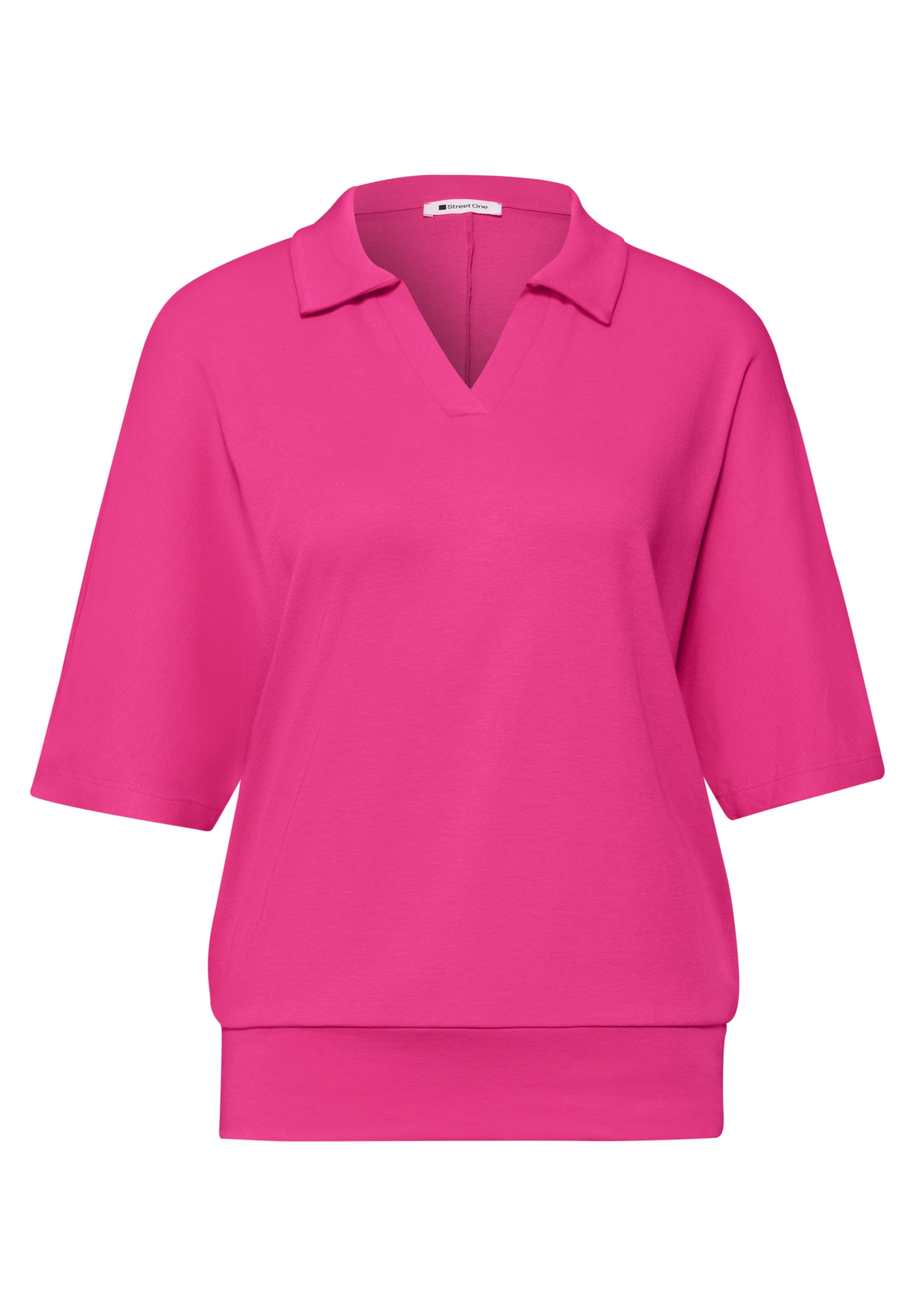 STREET ONE Polo t-shirt d'été avec large bande élastique