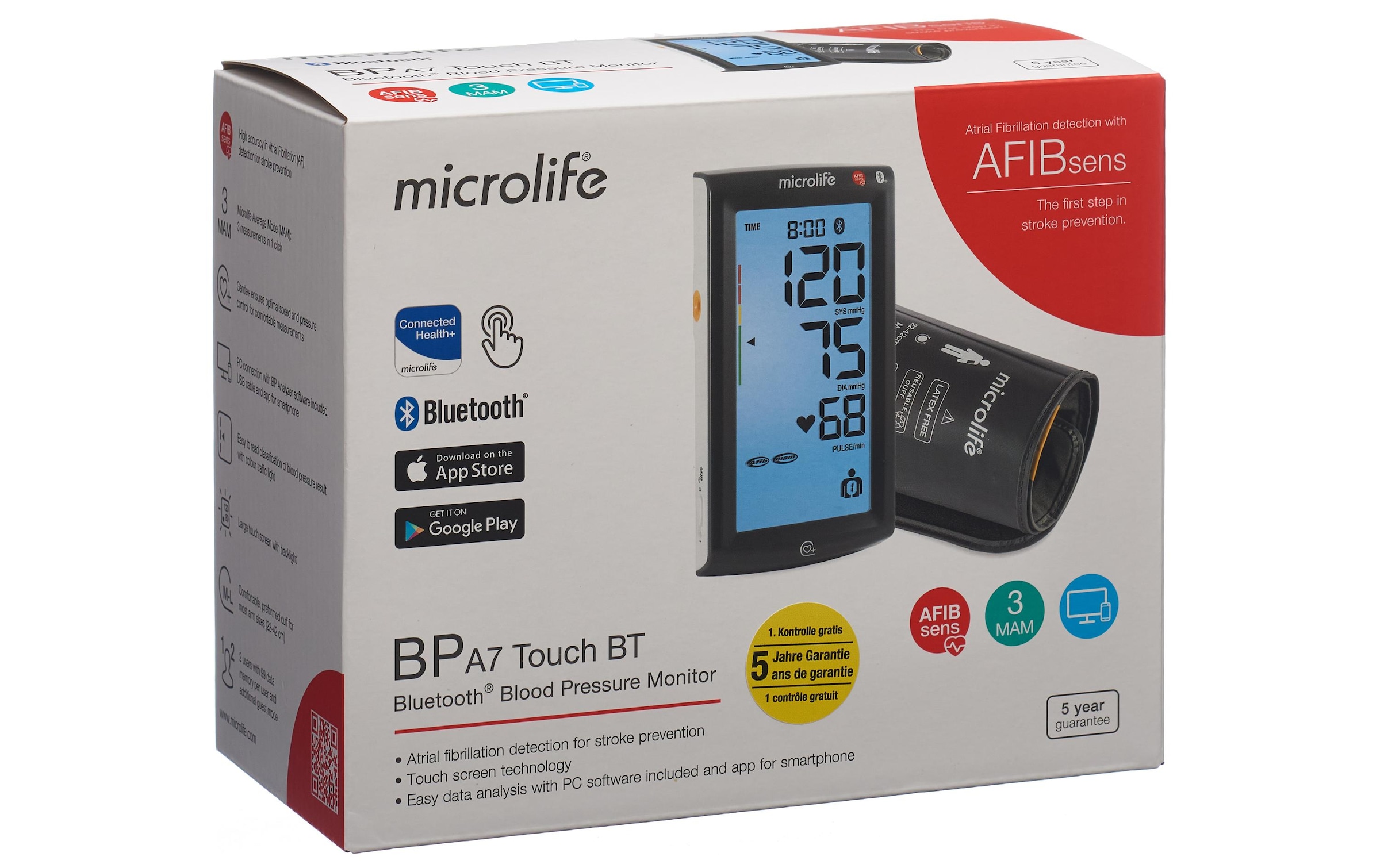   Tensiomètre »microlife A7 Touch Bluetooth Gr M-L, 22-42 cm«