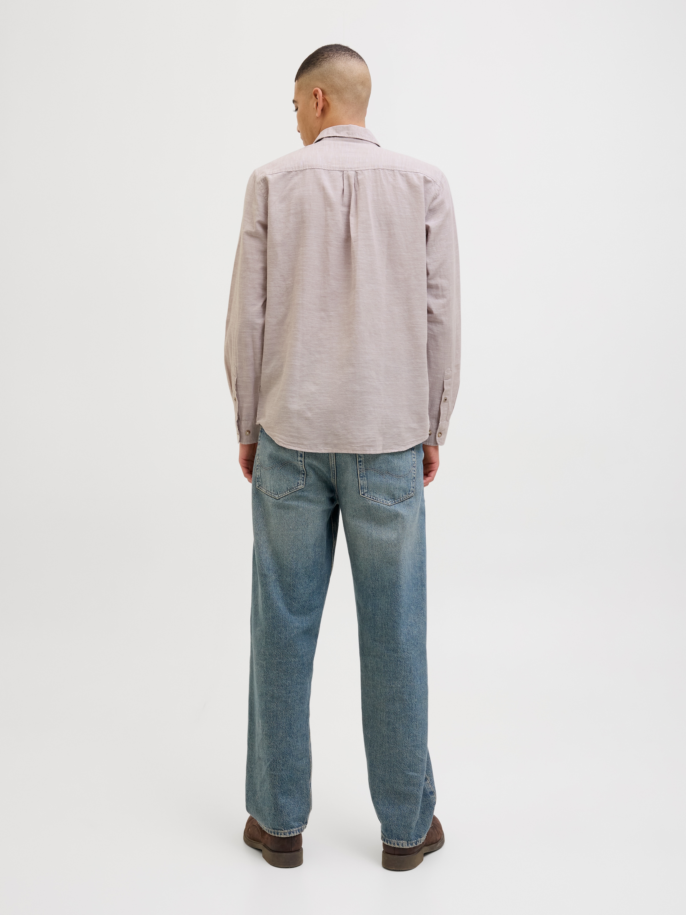 Jack & Jones Langarmhemd »JJESUMMER SHIRT LS SN«, mit Hemdkragen