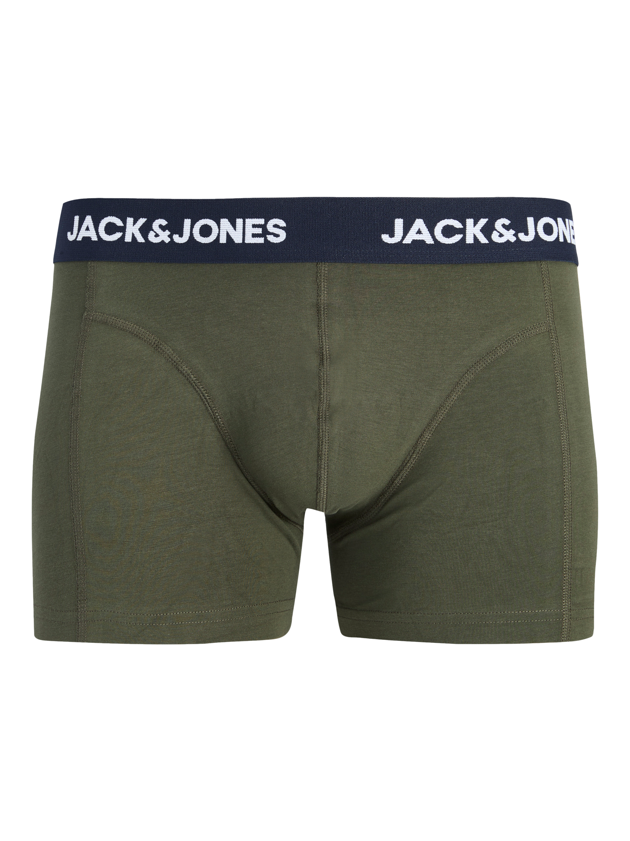 Jack & Jones Tronc »JACLAMP SOLID TRUNKS 3 PACK« Paquet, 3 cuis mélange de coton, ceinture élastique