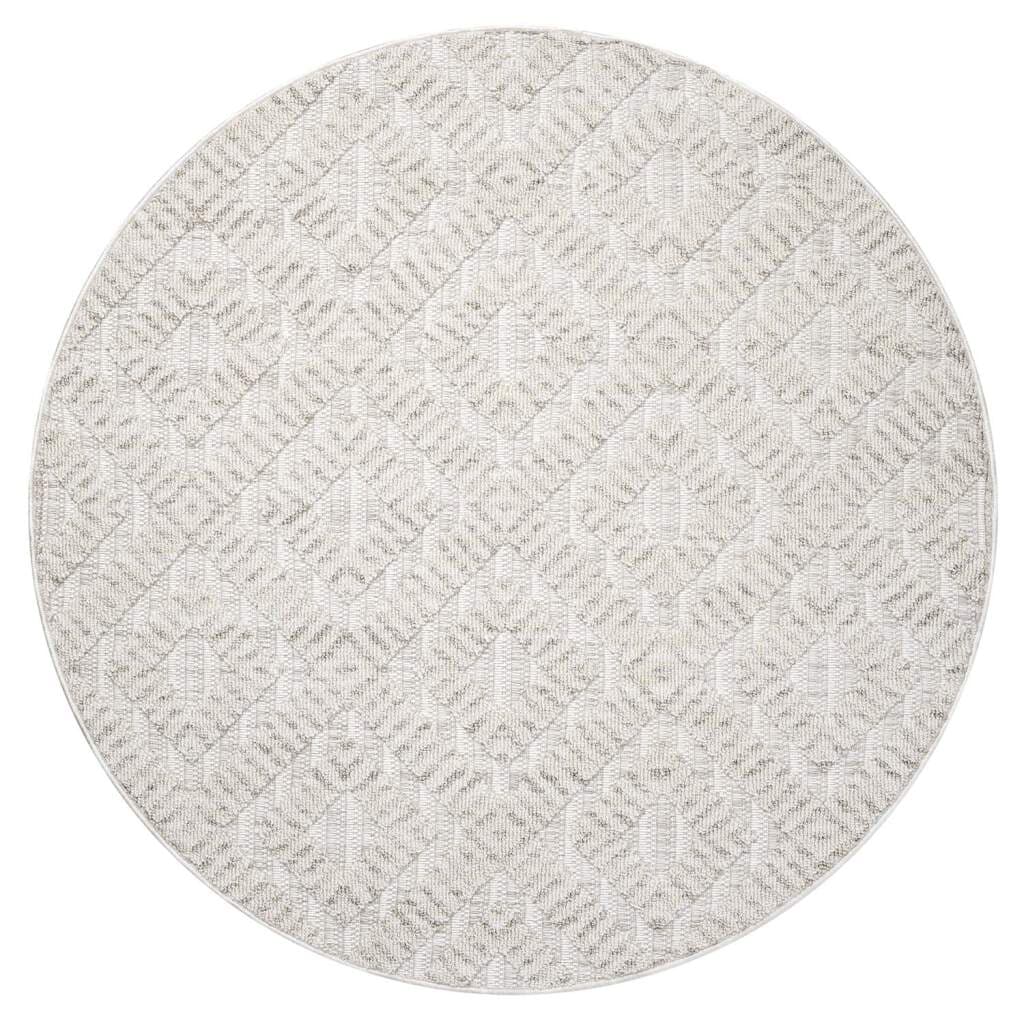 Carpet City Teppich »CLASICO 8927«, rund, Kurzflor, Hochtief-Muster/ 3D-Effekt Rauten, Wohnzimmer