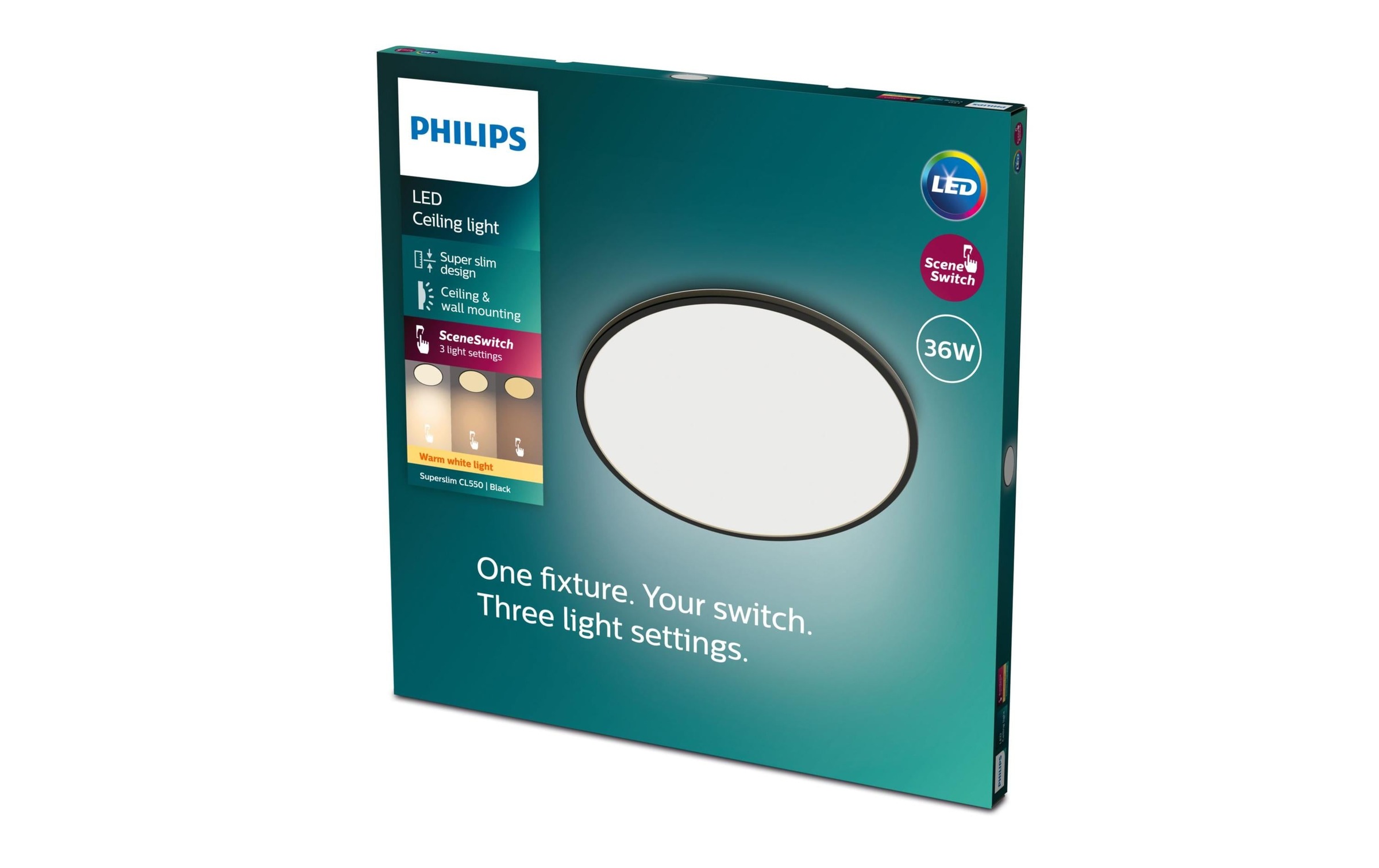 Philips Deckenleuchte »LED SceneSwitch CL550 3600lm«, 1 flammig