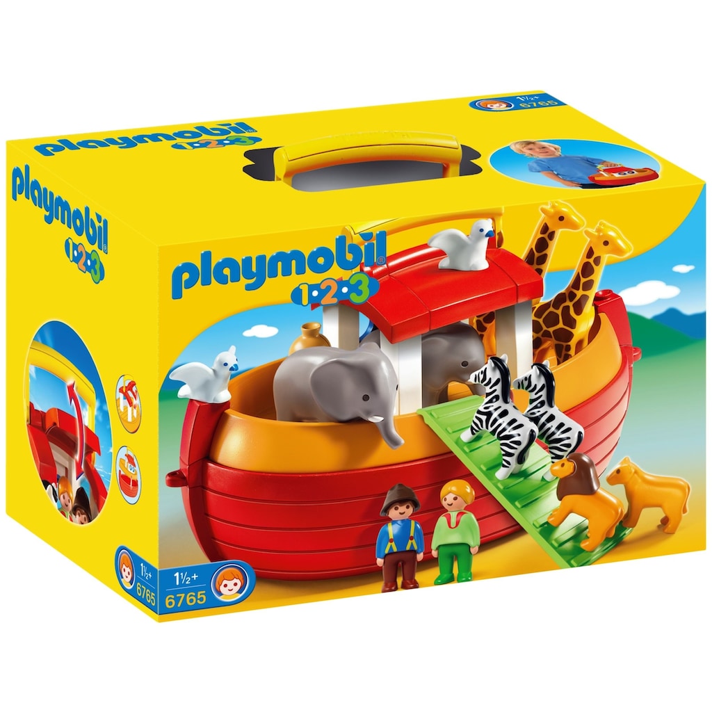 Playmobil® Konstruktions-Spielset »Meine Mitnehm-Arche Noah (6765), Playmobil 1-2-3«, Made in Europe