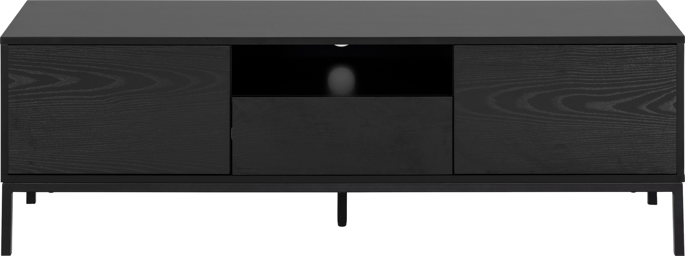 Image of ACTONA GROUP TV-Schrank 1 Schublade, 1 offenem Fach und 2 geschlossenen Fächern, Breite 140 cm